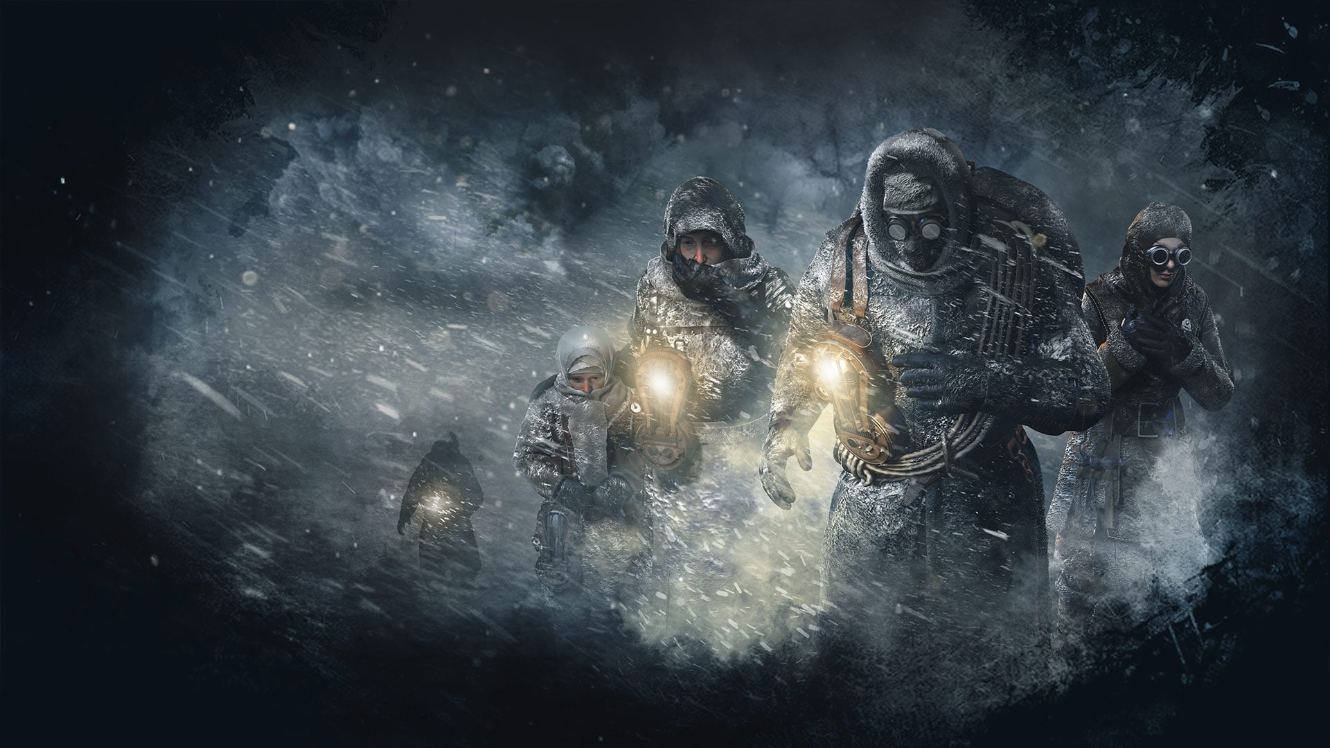 blizzard, digital composite, snow, activity, aggression, men, people, adult, smoke - physical structure, water, standing, motion, Video Game Art, nature, HD Wallpaper