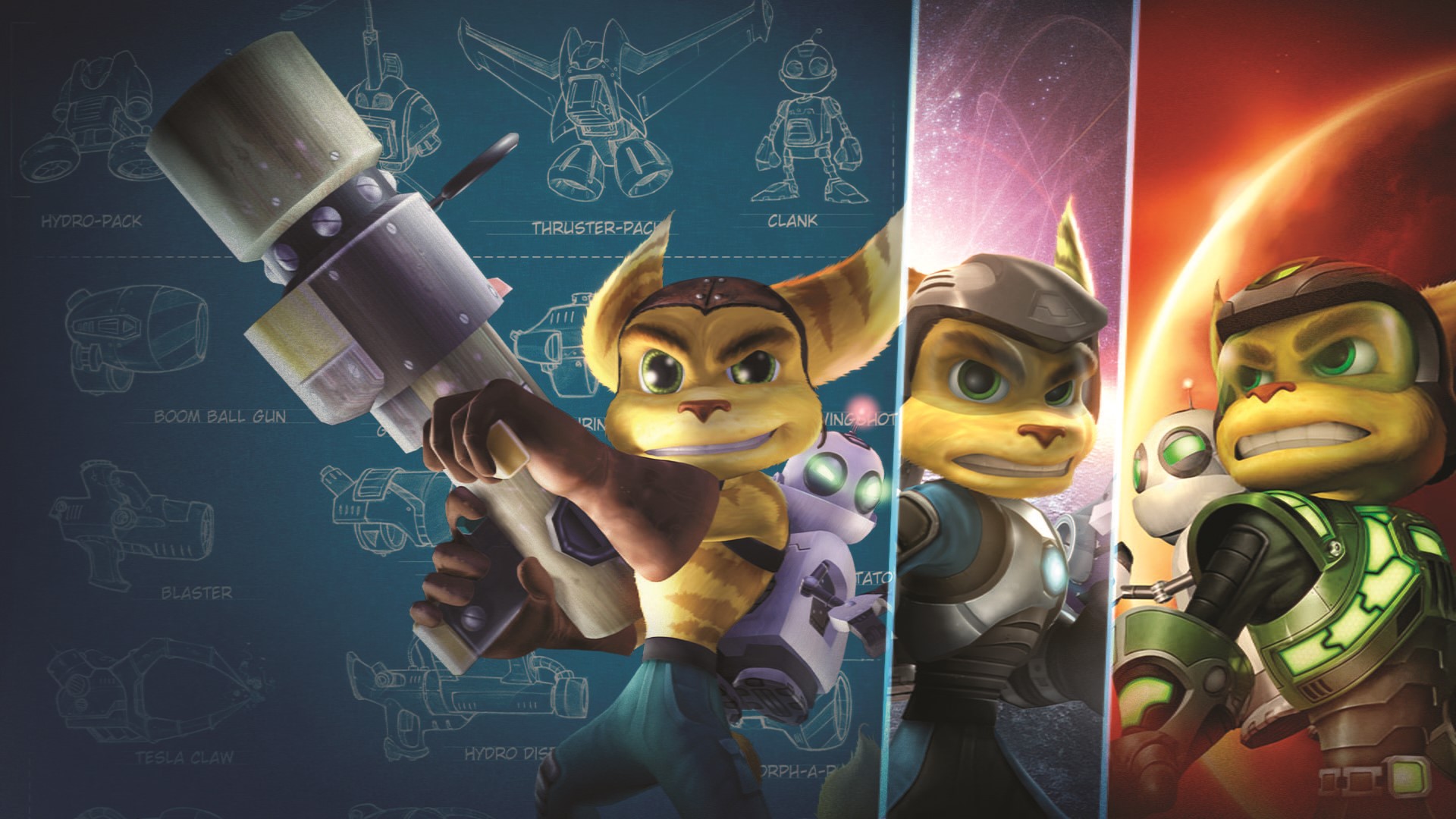 clank, hd, amp, video games, ratchet, 1080P, HD Wallpaper