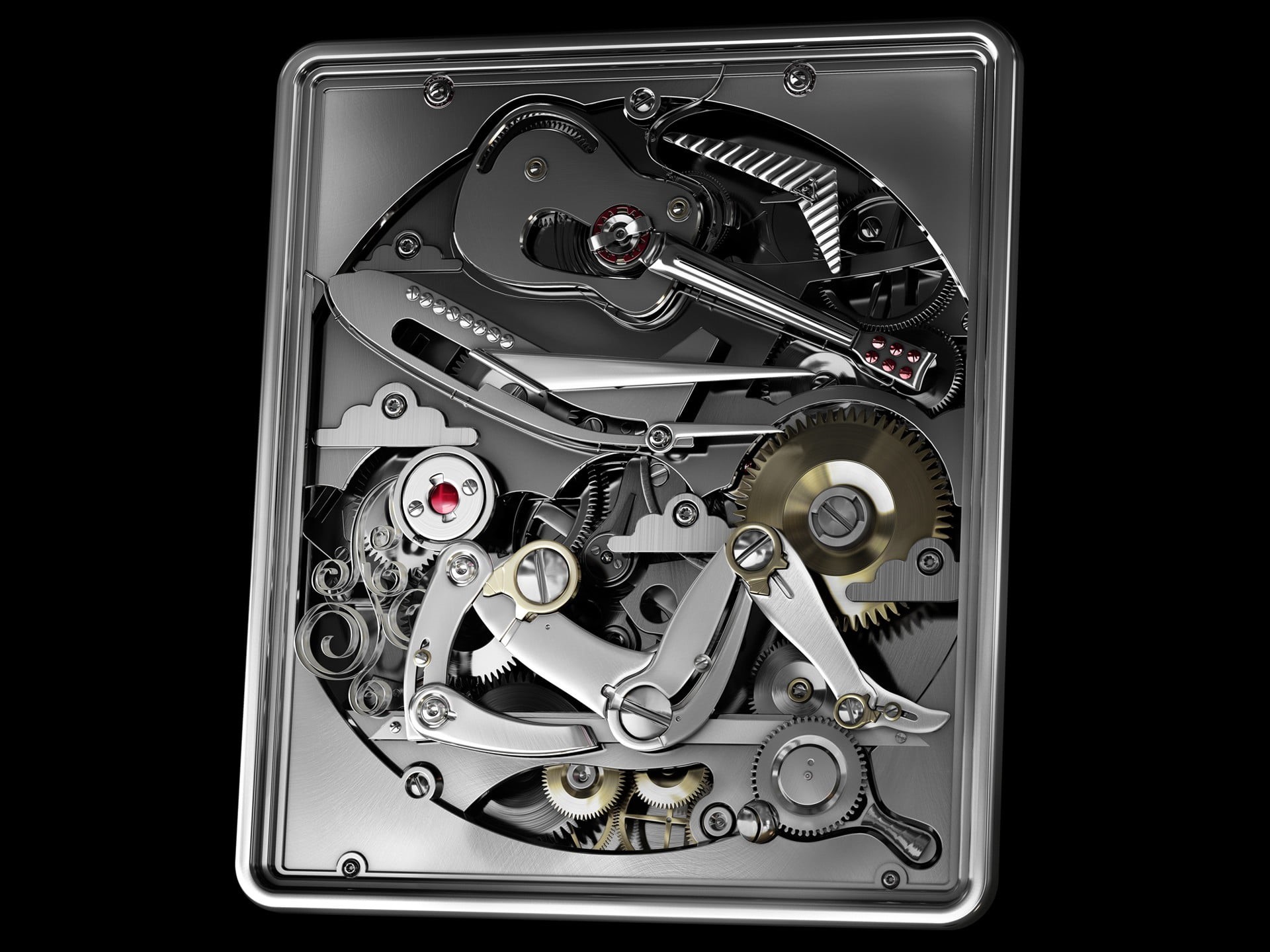 equipment, gear, indoors, cut out, no people, complexity, machinery, women, black background, shape, communication, connection, electrical equipment, mechanics, HD Wallpaper