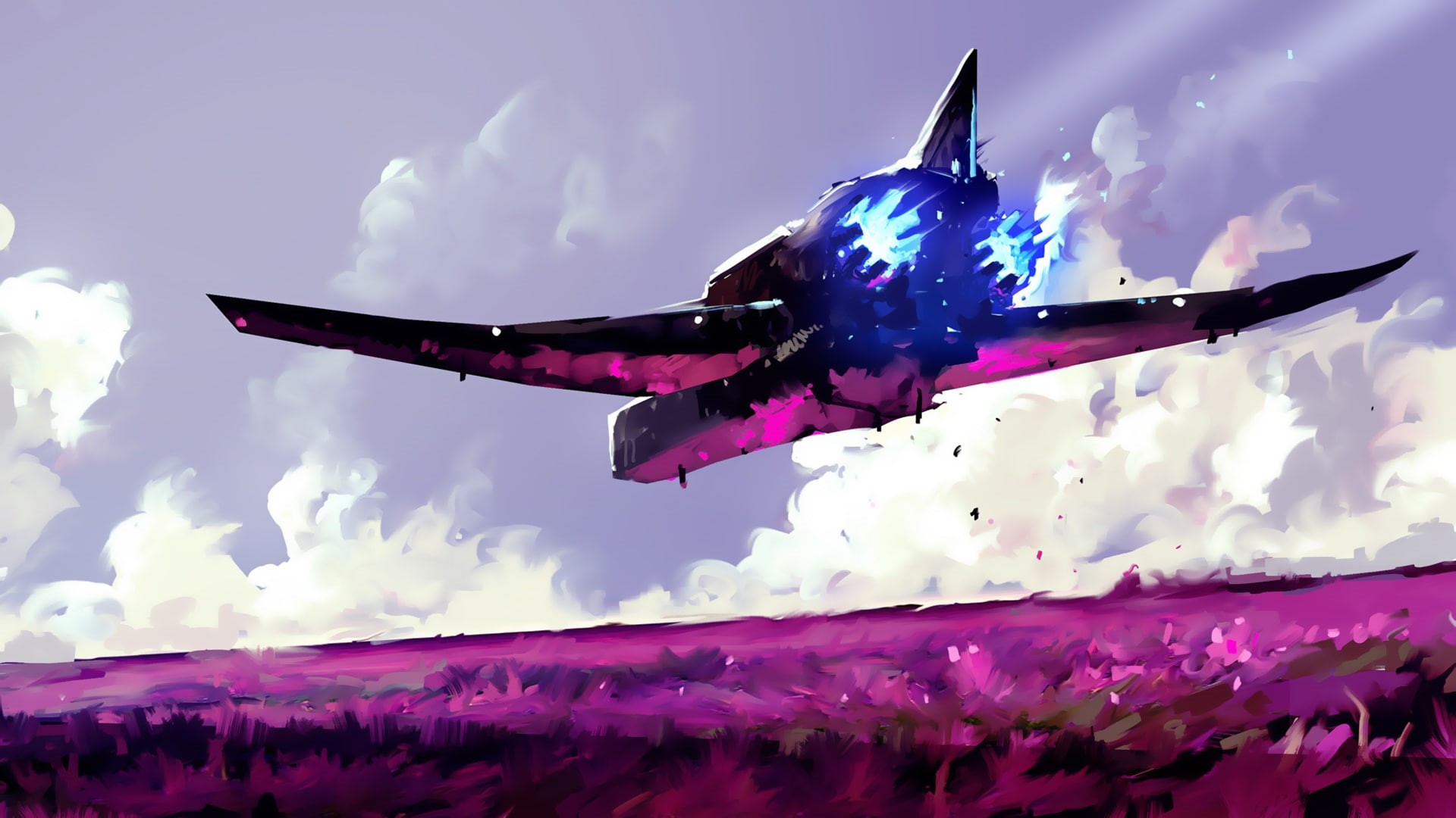 The ship, Figure, Spaceship, Concept Art, by Dominik Mayer, Science Fiction, 1080P, Environments, 30 min Speedpainting, Dominik Mayer, Art, Black Swan, HD Wallpaper