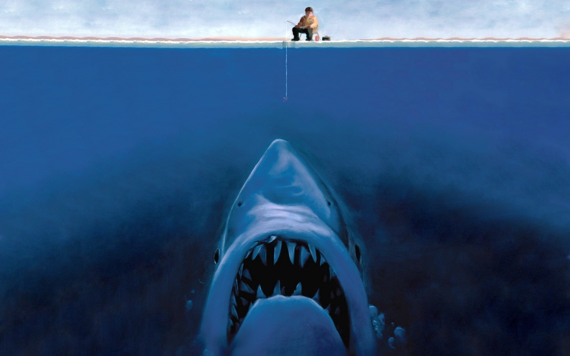 warning sign, leisure activity, nature, unrecognizable person, humor, human foot, one person, human leg, human limb, Great White Shark, water, digital art, HD Wallpaper