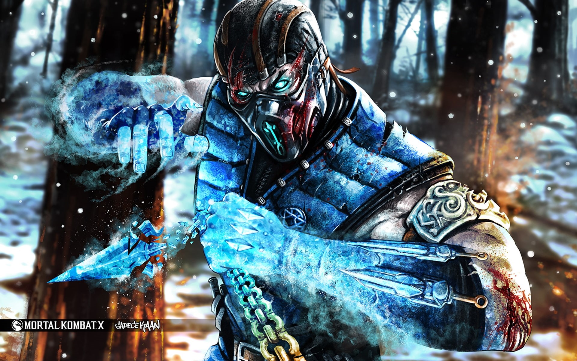 mortal, mortal kombat x, subzero, fighting, x, 1080P, kombat, HD Wallpaper