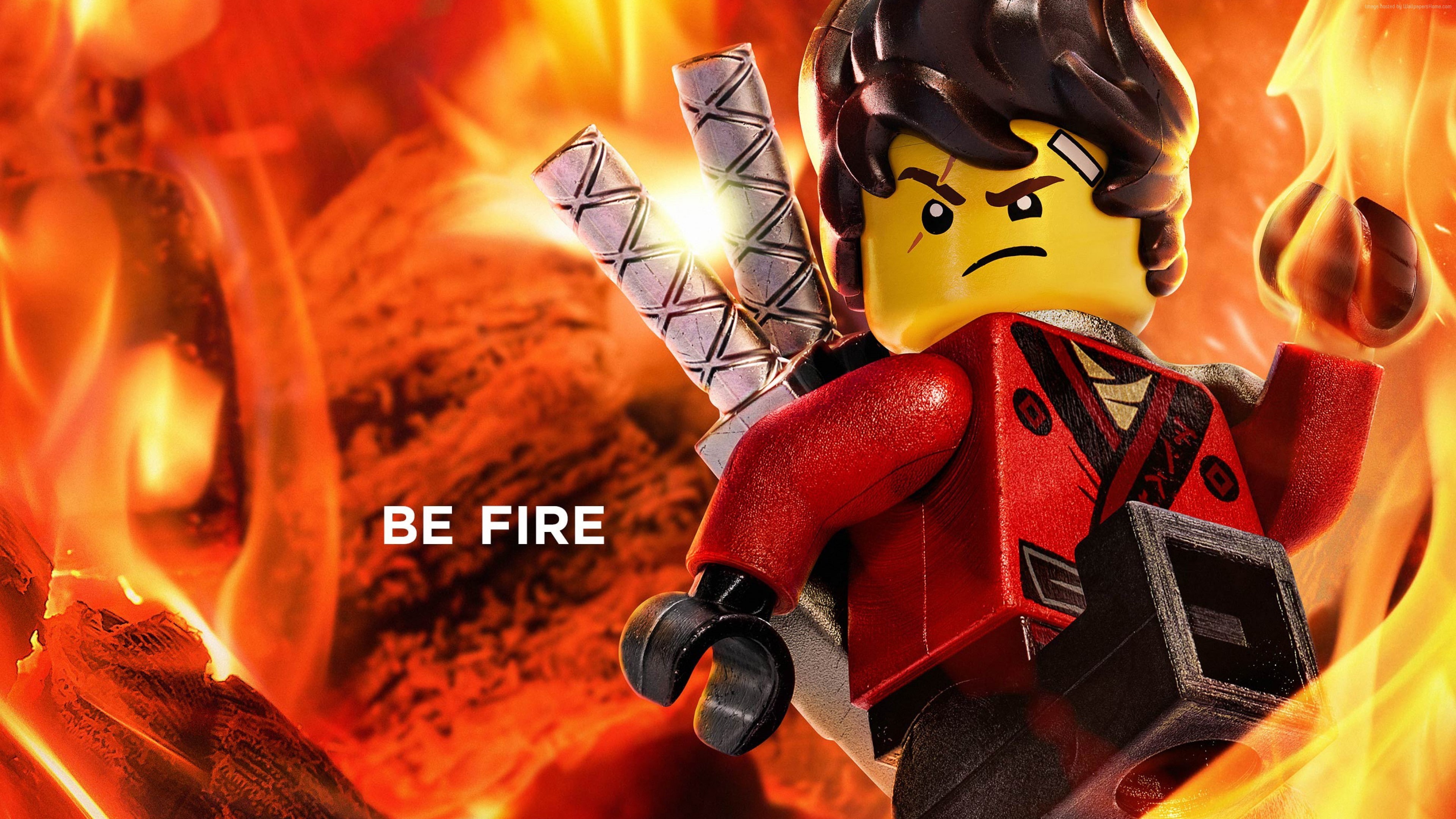 The LEGO Ninjago Movie, Be Fire, 4K, 4K, HD Wallpaper