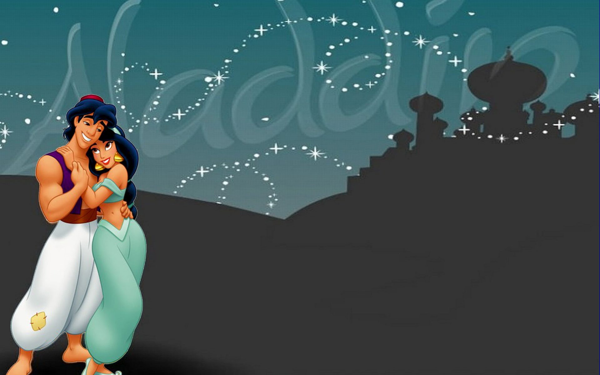 disney, hd, 1080P, walt, desktop, cartoon, alladdin, jasmine, HD Wallpaper