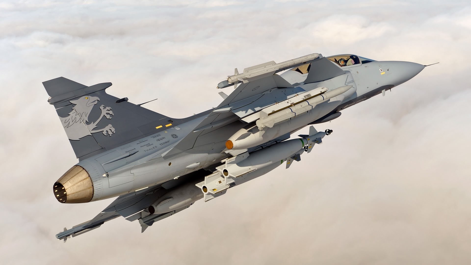 military, JAS-39 Gripen, 1080P, Swedish, military aircraft, HD Wallpaper