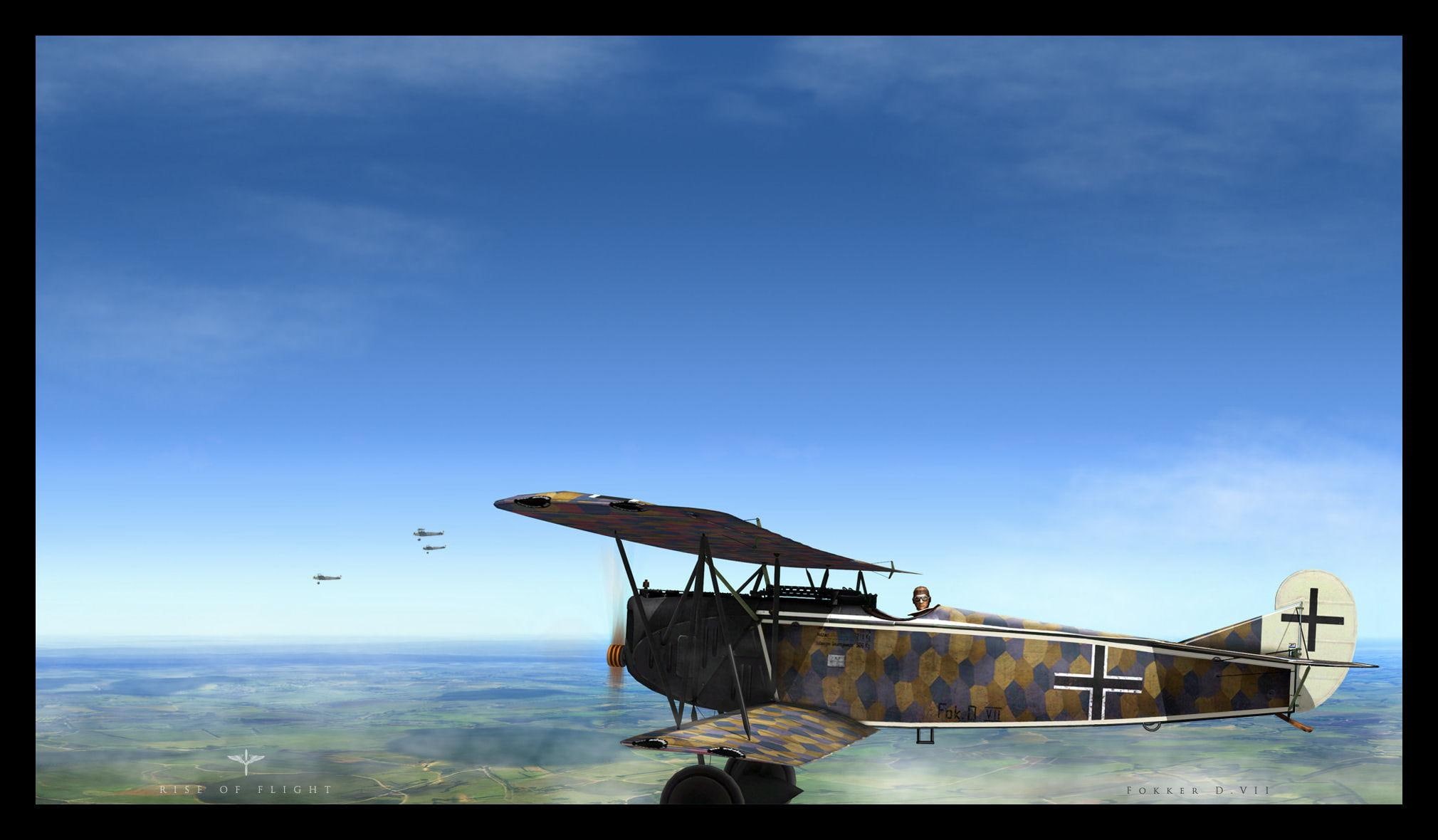 plane, bi, flight, wwi, bi plane, 1080P, aircraft planes, HD Wallpaper