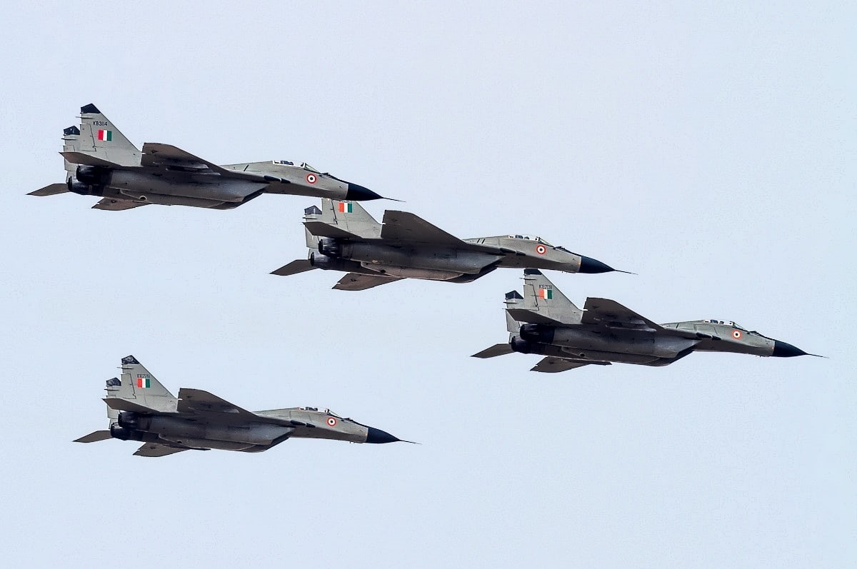 Indian Air Force, Mikoyan MiG-29, 480P, military, military aircraft, mig-29, jet fighter, HD Wallpaper