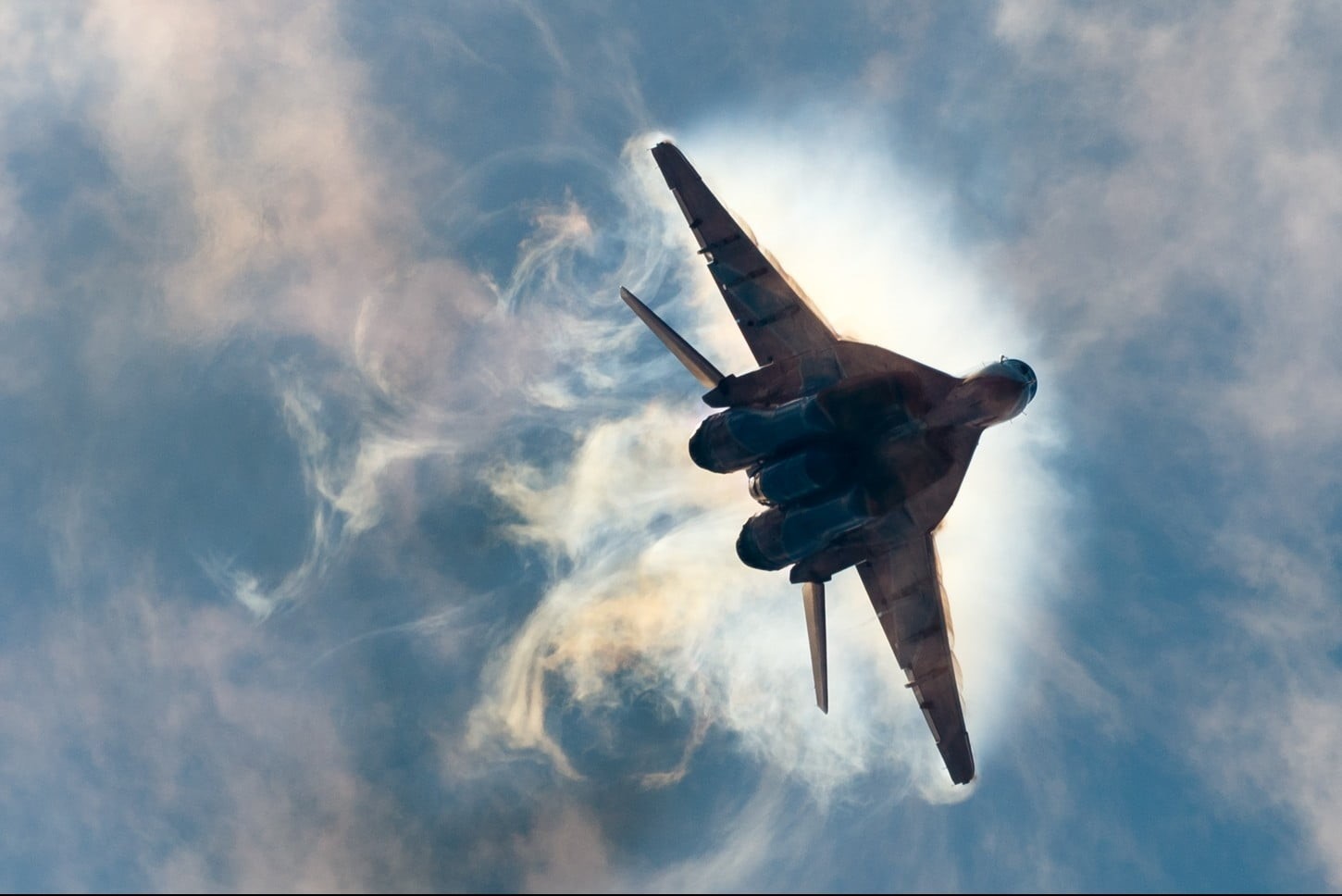black, mig-29, outdoors, low angle view, freedom, cloudscape, b, sky, nature, mode of transportation, mid-air, people, digital composite, aerospace industry, HD Wallpaper
