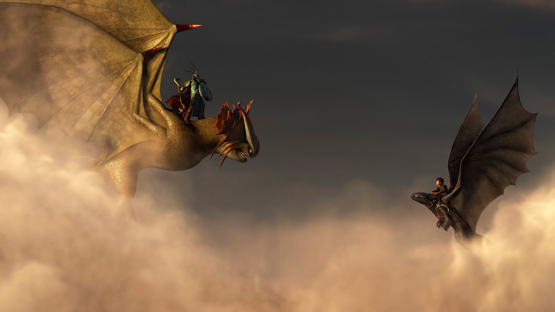 Valka (How to Train Your Dragon), Hiccup (How to Train Your Dragon), How to Train Your Dragon 2, Movie, Toothless (How to Train Your Dragon), 1080P, HD Wallpaper