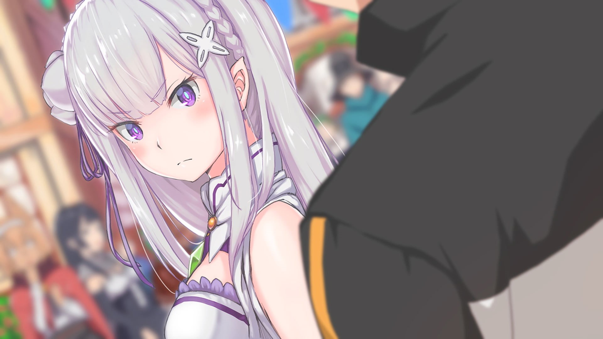 close-up, incidental people, real people, 1080P, one person, creativity, Re:Zero Kara Hajimeru Isekai Seikatsu, artwork, childhood, human representation, HD Wallpaper