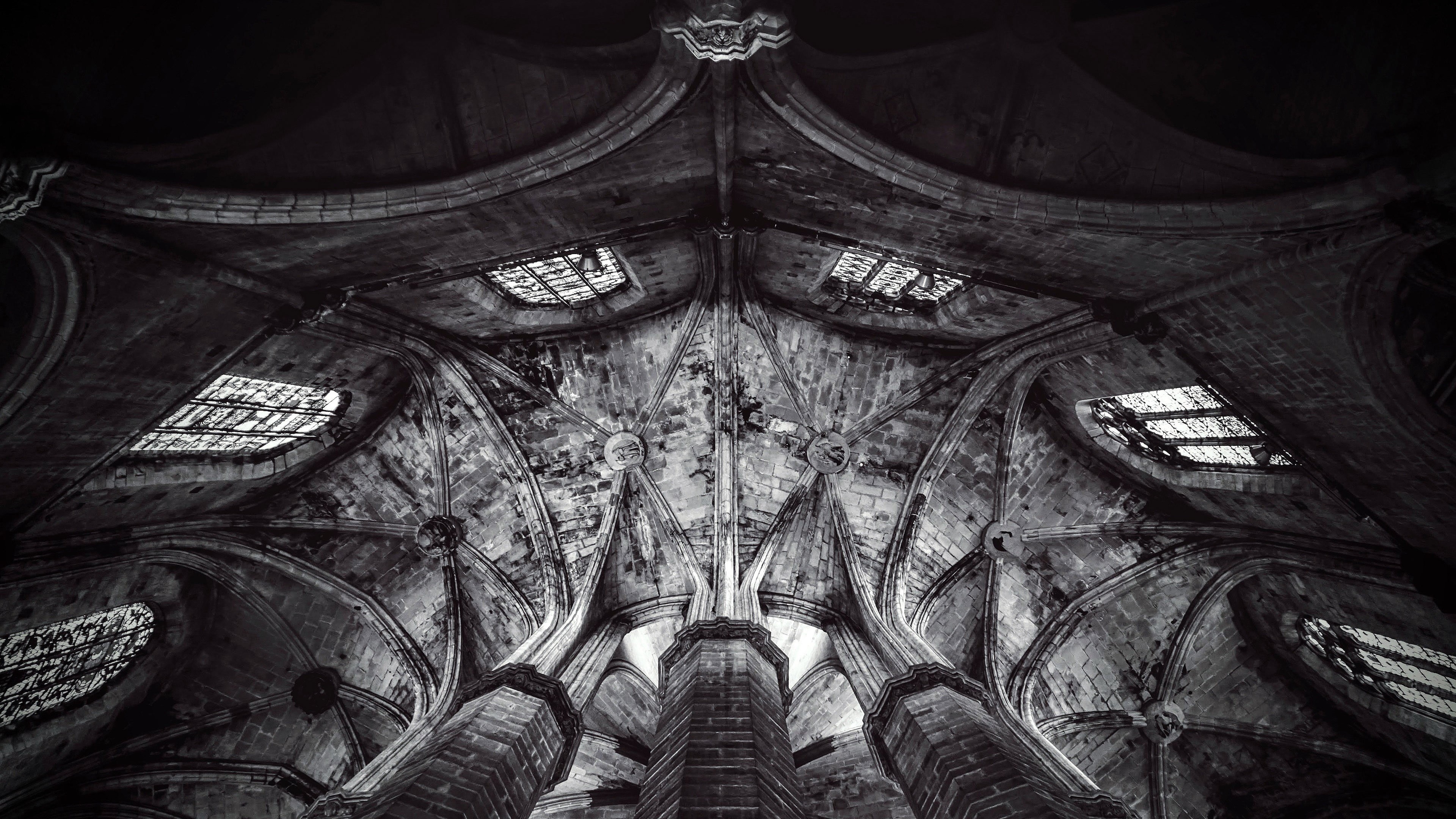 interior, mural, photography, structure, belief, angle, low, cupola, built structure, the past, arch, ceiling, ceilings, no people, place of worship, building, HD Wallpaper