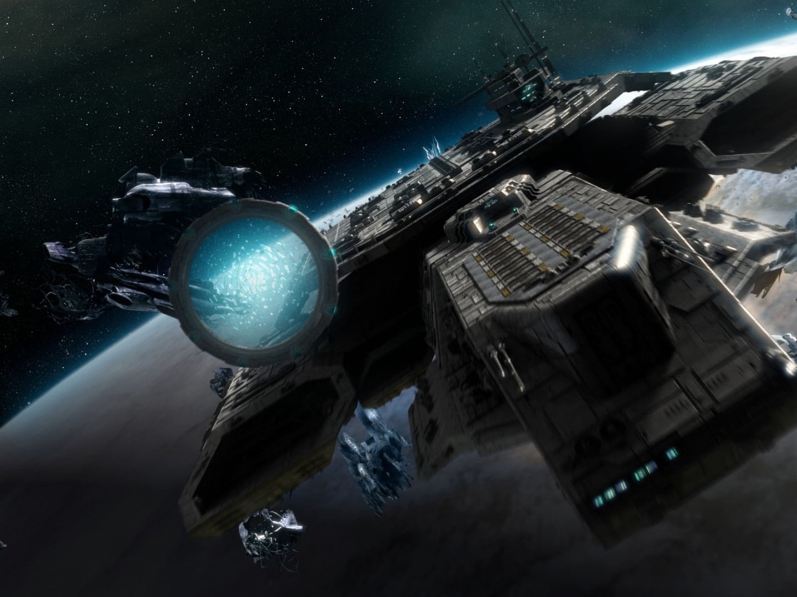 nature, technology, exploration, no people, planet - space, Stargate Atlantis, night, Daedalus, sphere, building exterior, digital composite, high angle view, HD Wallpaper