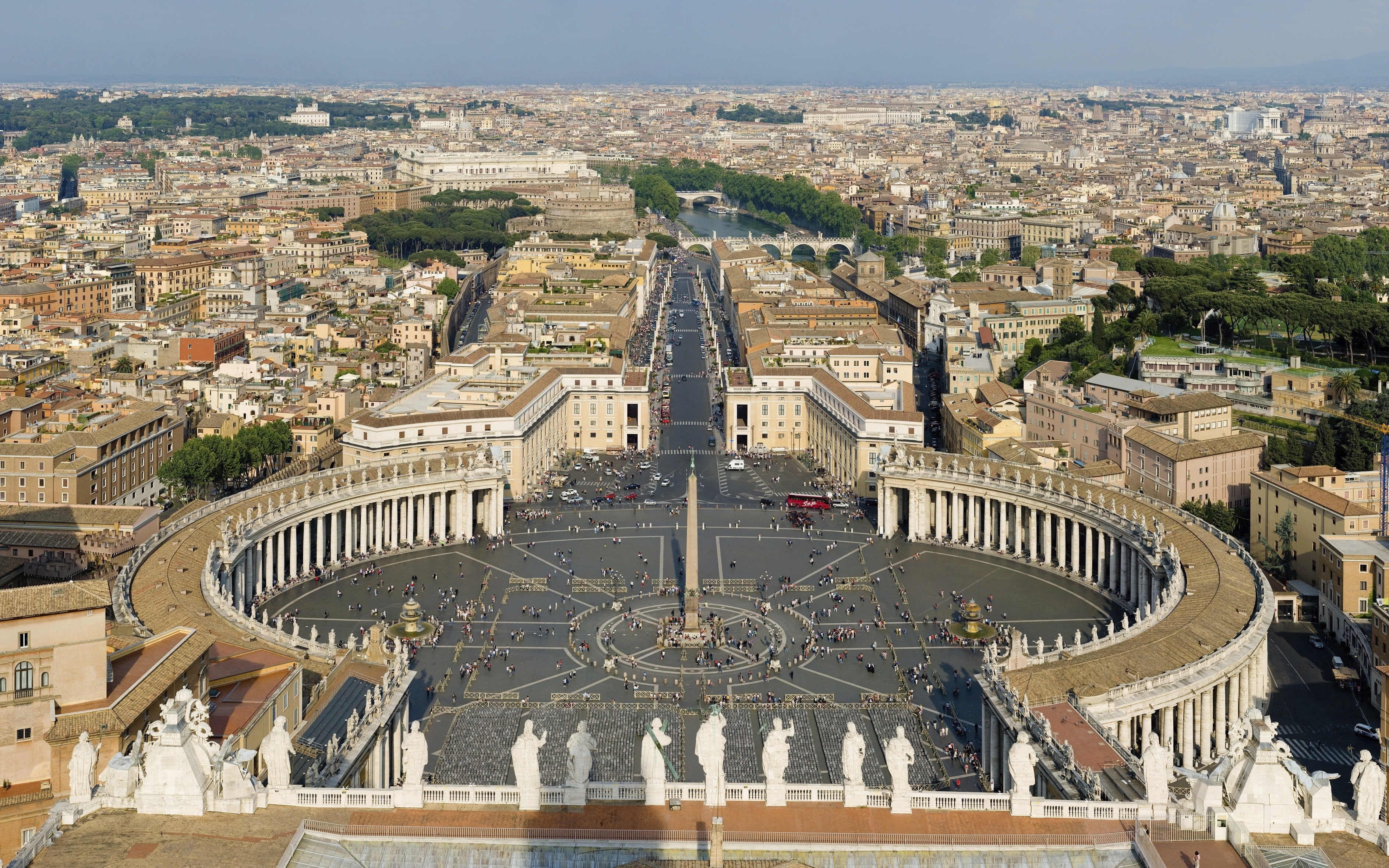 Rome, cityscape, 2K, religious, Vatican City, Italy, HD Wallpaper