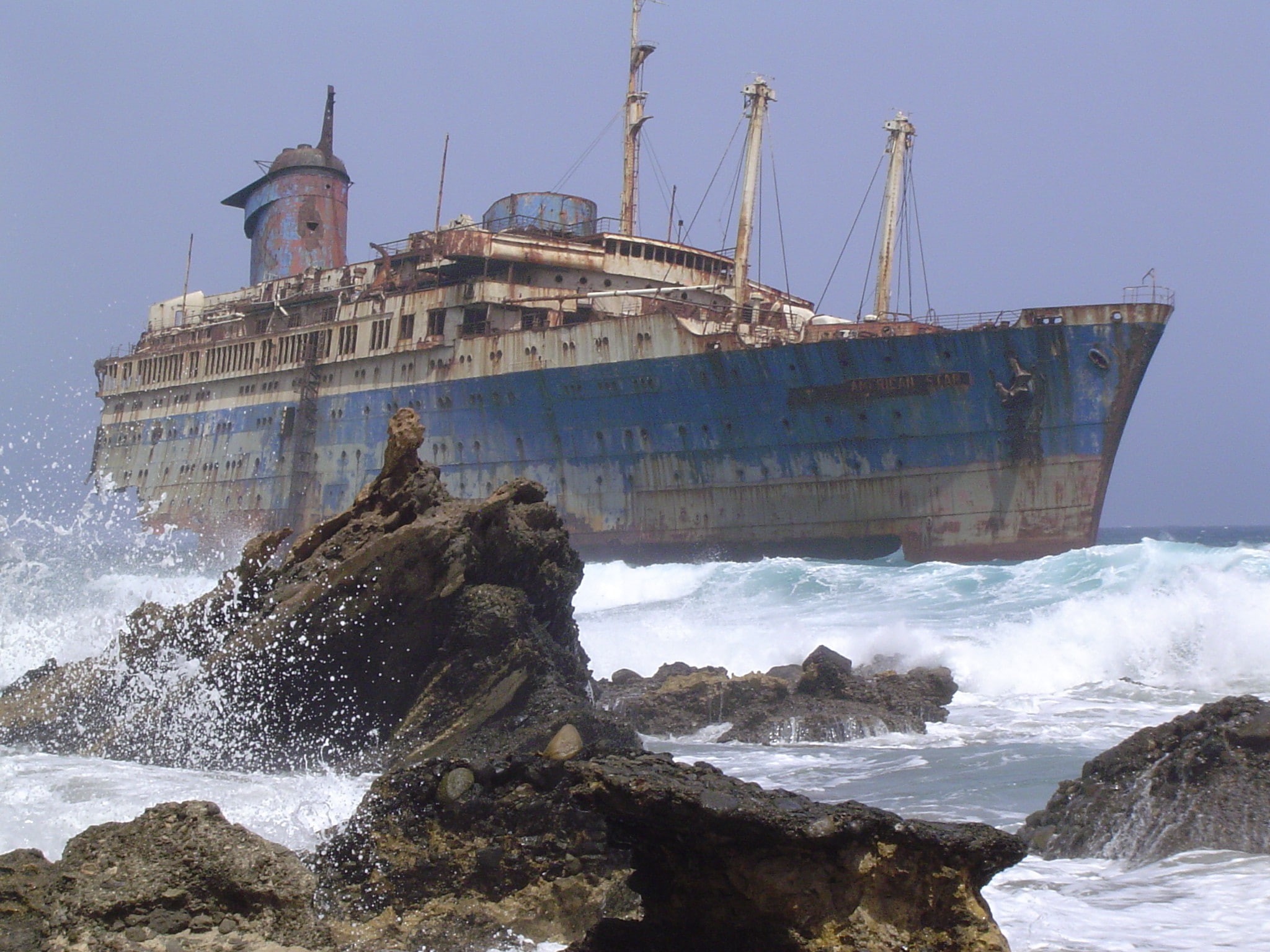 sport, outdoors, day, sinking, land, water, wreck, motion, clear sky, transportation, no people, 1080P, travel, nautical vessel, nature, beach, ship, sky, HD Wallpaper
