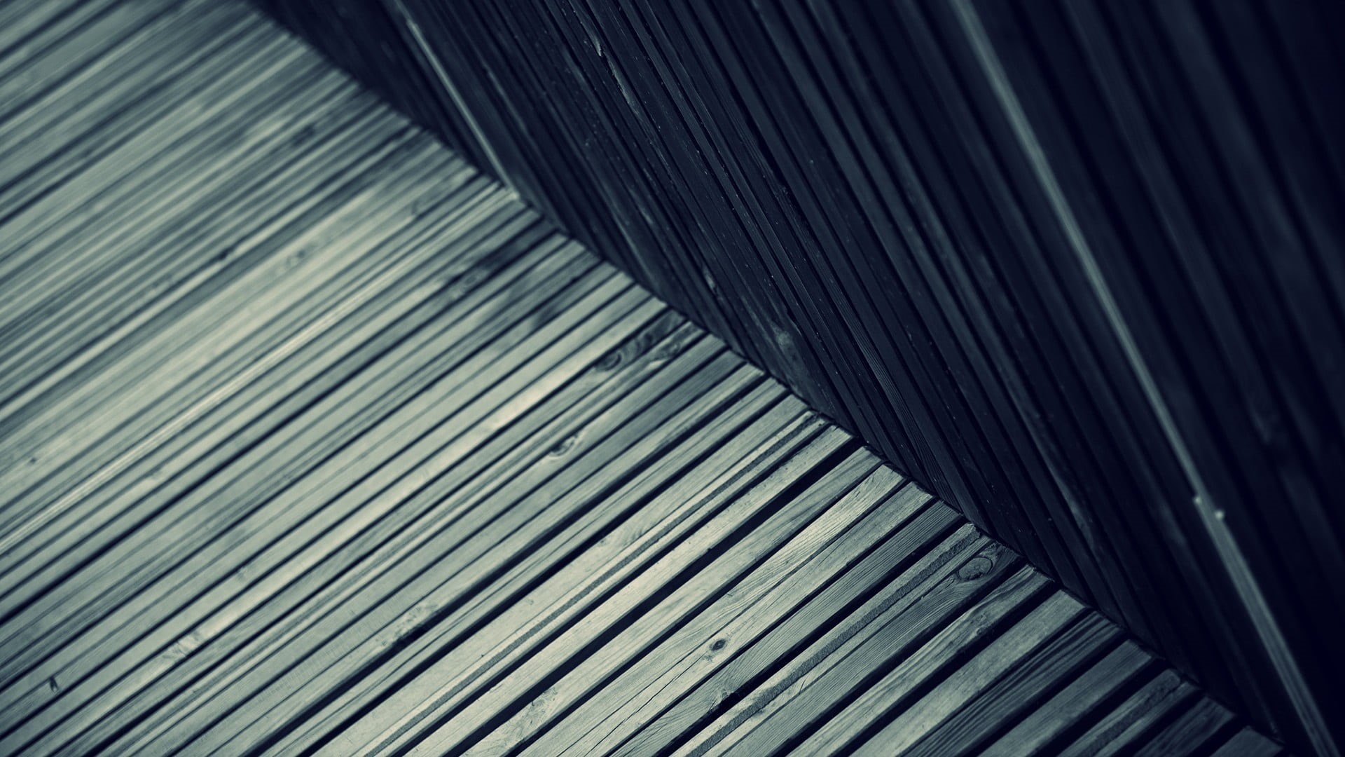 wooden surface, untitled, low angle view, full frame, monochrome, 1080P, roof, textured, architecture, indoors, striped, pattern, day, staircase, backgrounds, HD Wallpaper