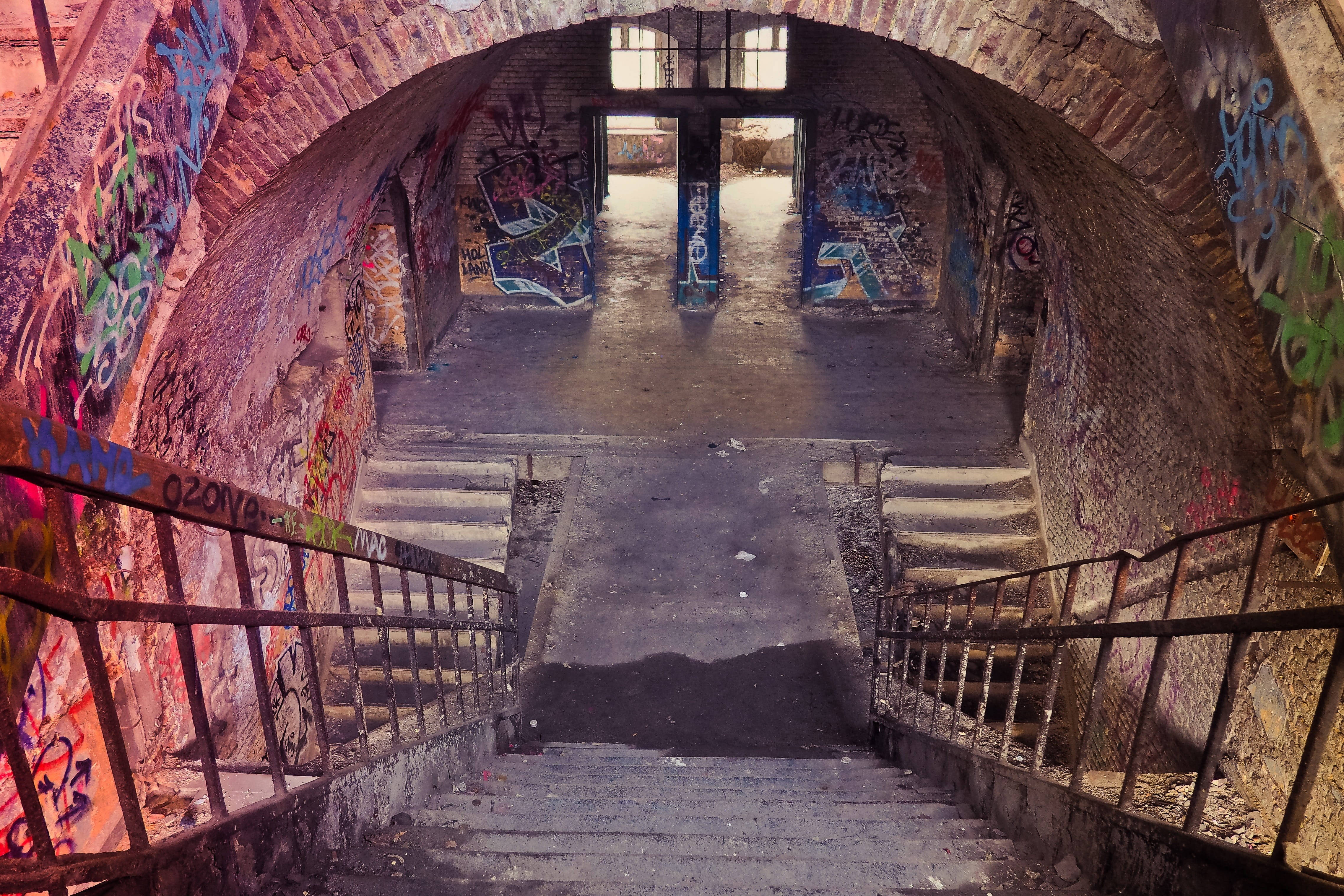 pforphoto, shabby, old, nature, building, built structure, direction, lapsed, lost places, the past, staircase, break up, stairs, destruction, abandoned, HD Wallpaper