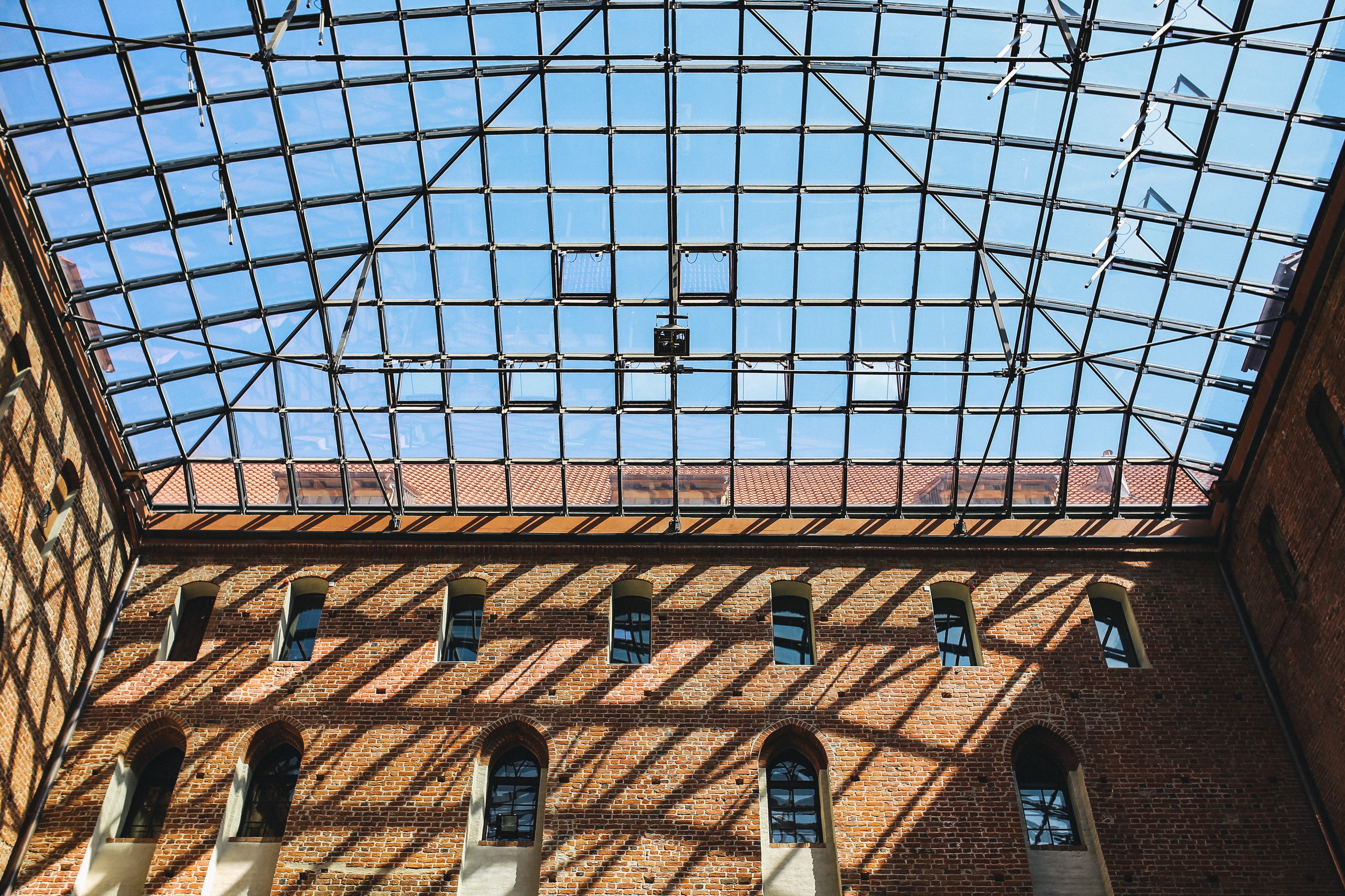 caucasian, text, wall - building feature, construction Industry, shadow, blue, sunlight, pattern, glass, ceiling, Old, window, glass building, modern, architecture, HD Wallpaper