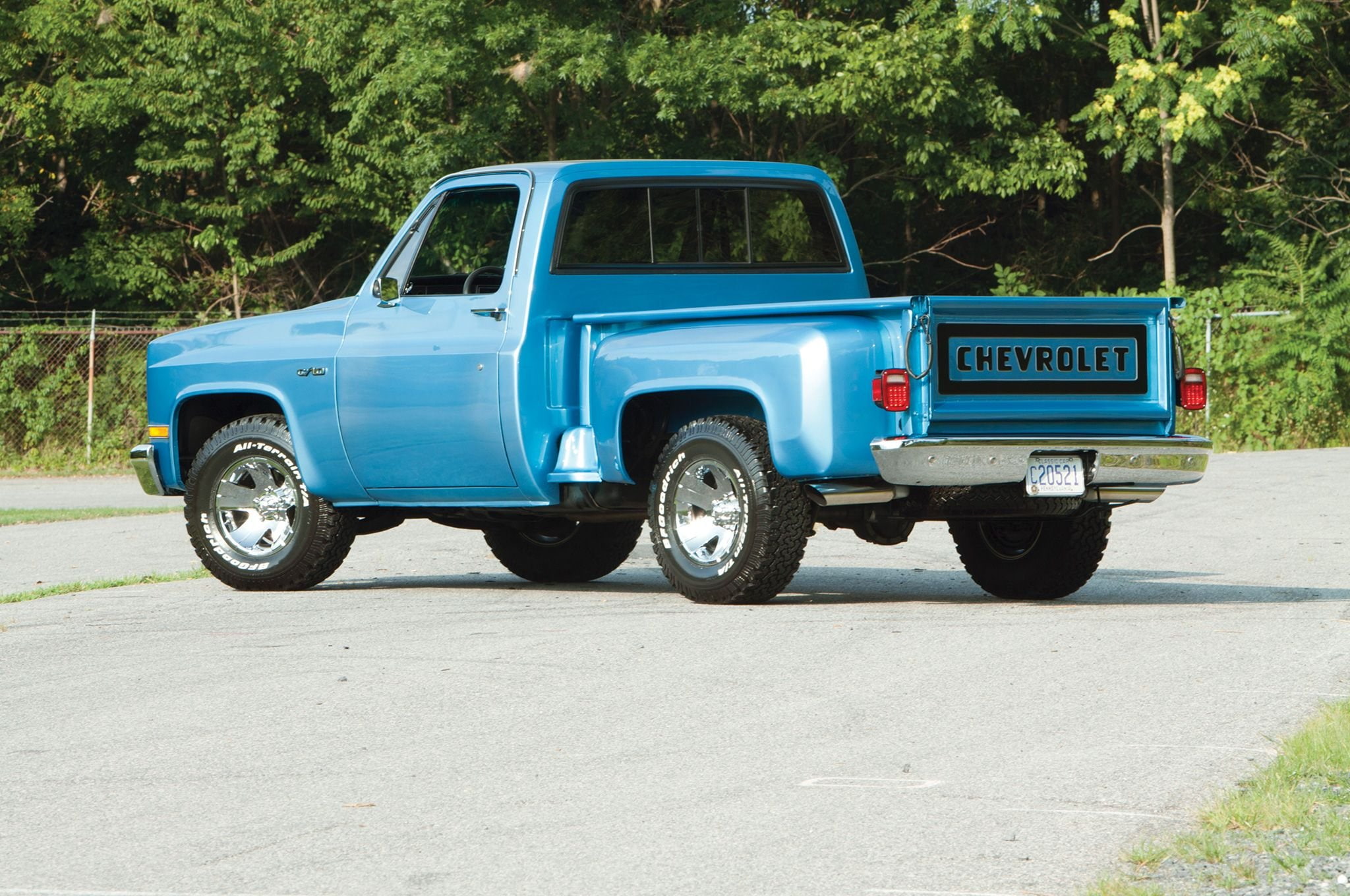 c10, cars, blue, pickup, chevrolet, 1080P, 1982, truck, HD Wallpaper