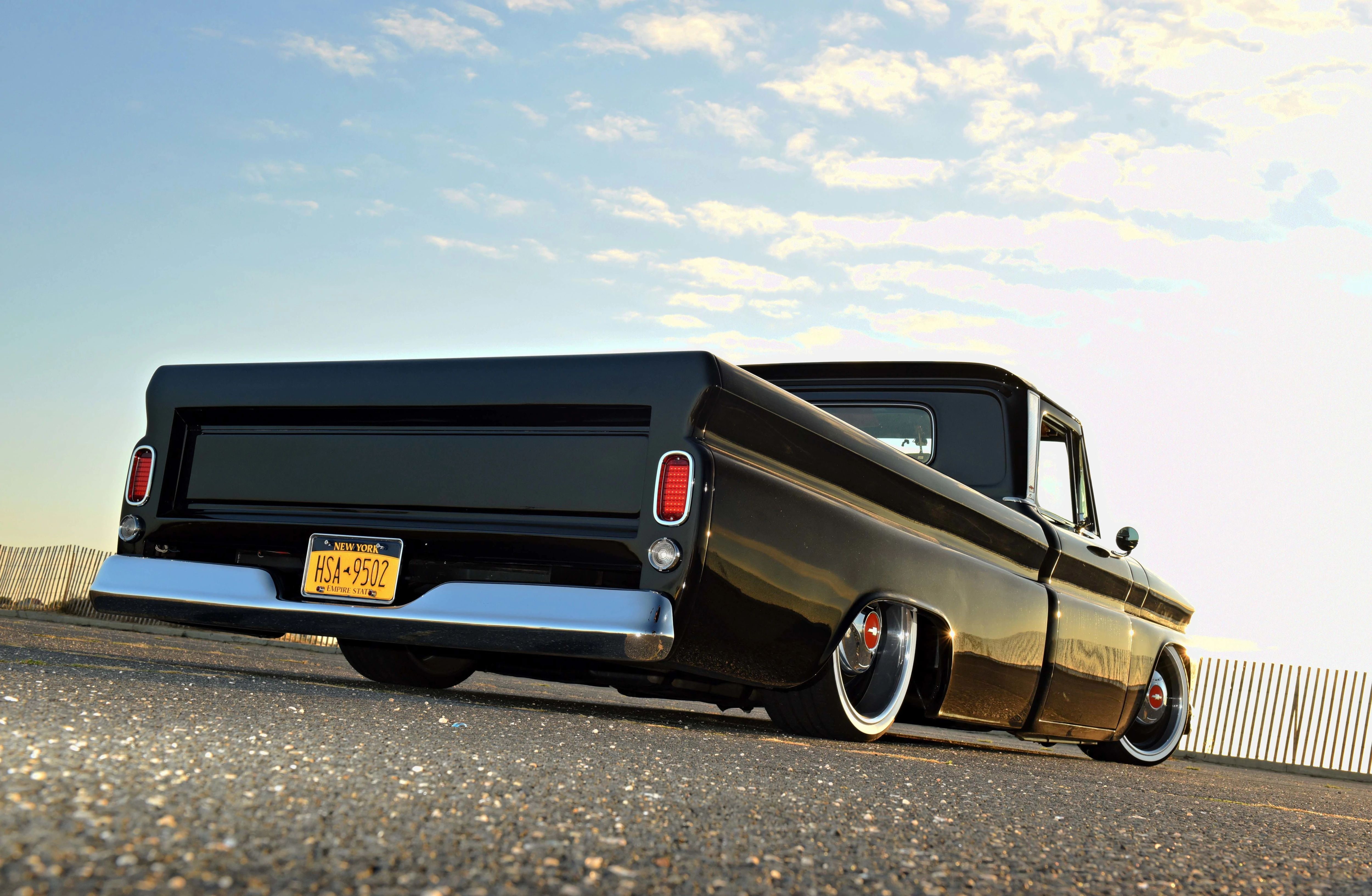 car, vehicle, c10, hotrod, pickup, hot, custom, chevrolet, truck, streetrod, 4K, auto, automobile, rod, HD Wallpaper