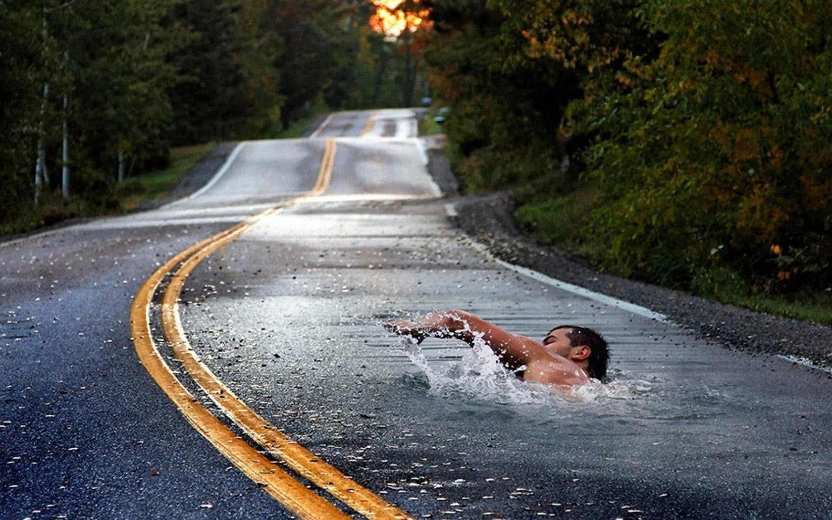 real people, road, adult, city, day, swimming, plant, transportation, street, leisure activity, the way forward, young adult, enjoyment, one person, water, HD Wallpaper