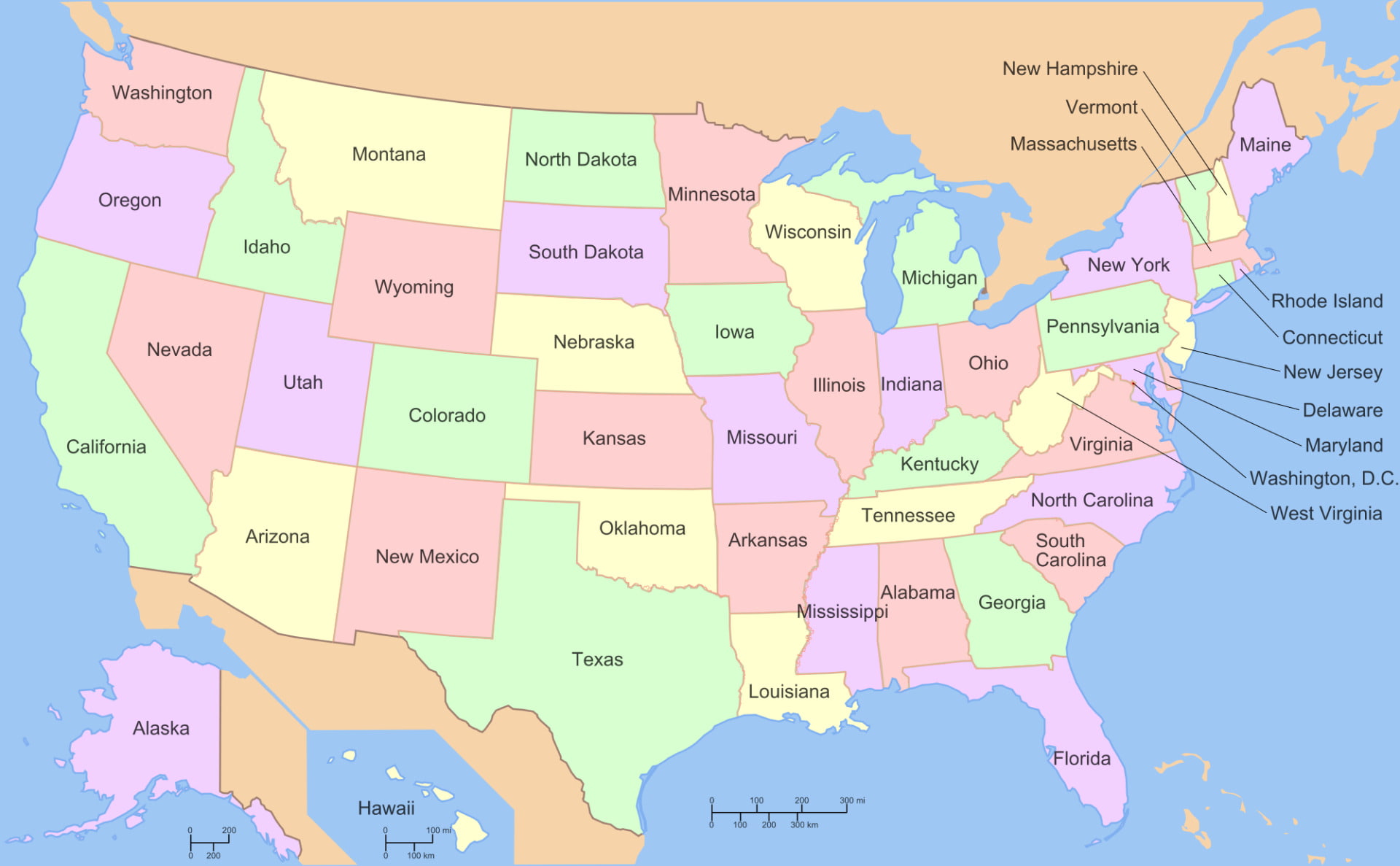 Usa Map, Misc, United States Of America Map, USA, 1080P, Map, Map Of The Usa, HD Wallpaper