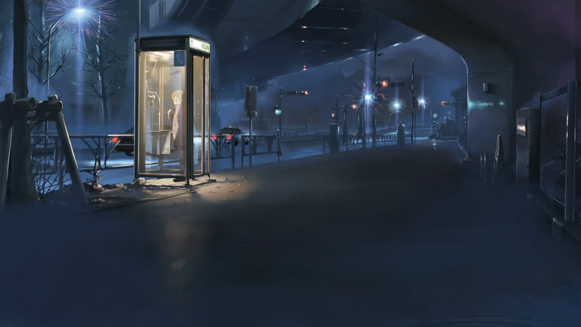 5, 1080P, graphic, telephone, per, second, centimeters, anime, hd, booth, cartoon/comic, lighted, HD Wallpaper