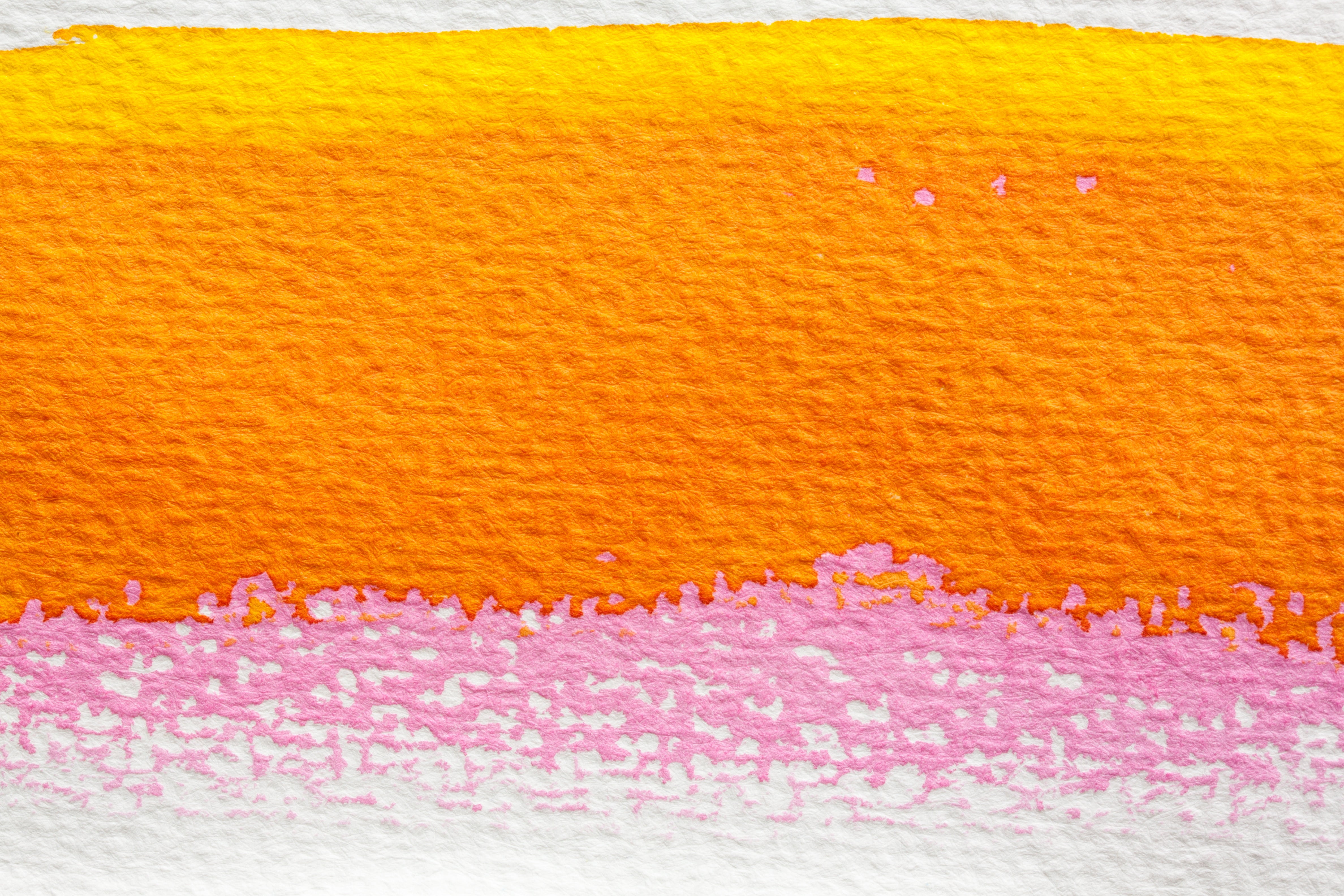 art and craft, sweet food, paint, indoors, yellow, painting, textile, fund, background, cheerful, pink color, not opaque, close-up, textured, abstract, HD Wallpaper