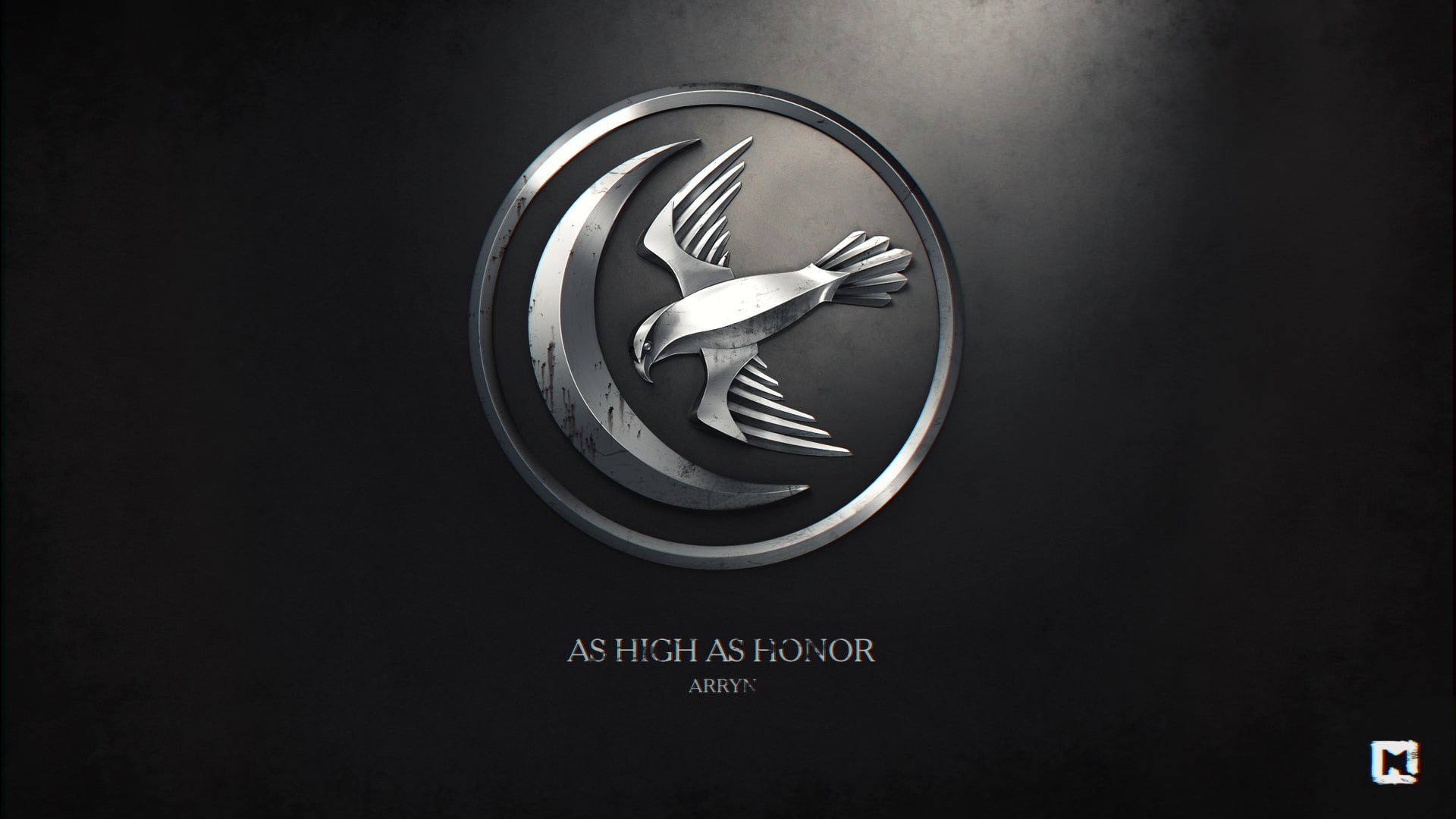 black Color, eagle, steel, design, metallic, crockery, logo, technology, circle, western script, fork, indoors, metal, studio shot, Game of thrones, high, HD Wallpaper