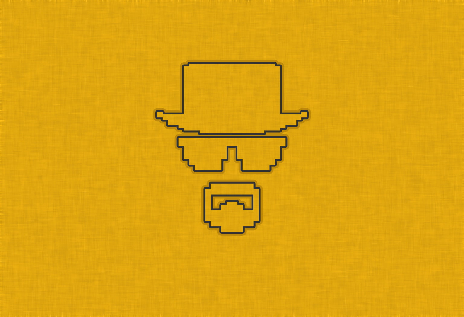 wall - building feature, Heisenberg, high angle view, man, architecture, illustration, orange background, studio shot, backgrounds, single object, face, HD Wallpaper