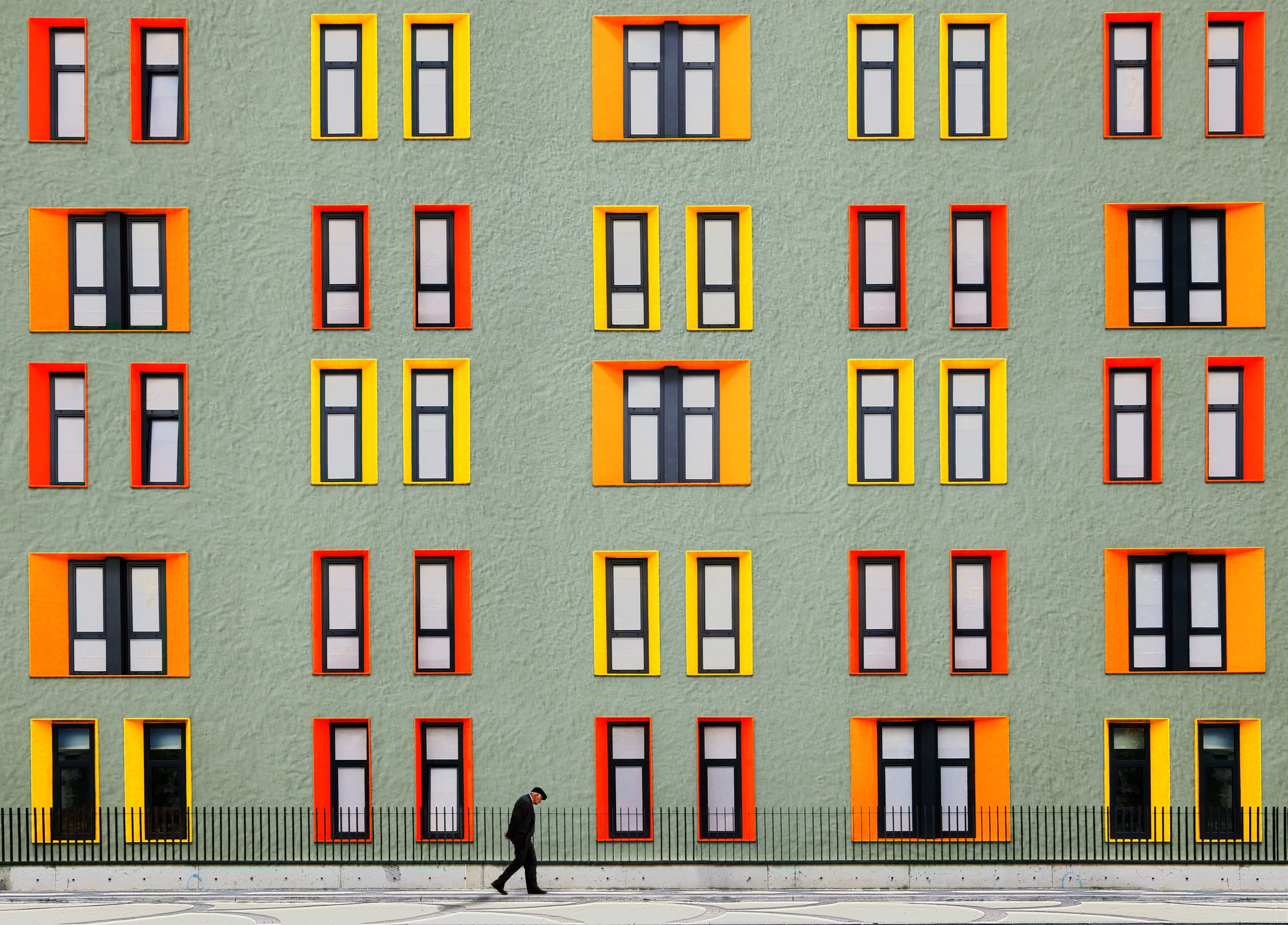 fence, photography, 2K, old people, window, abstract, colorful, HD Wallpaper