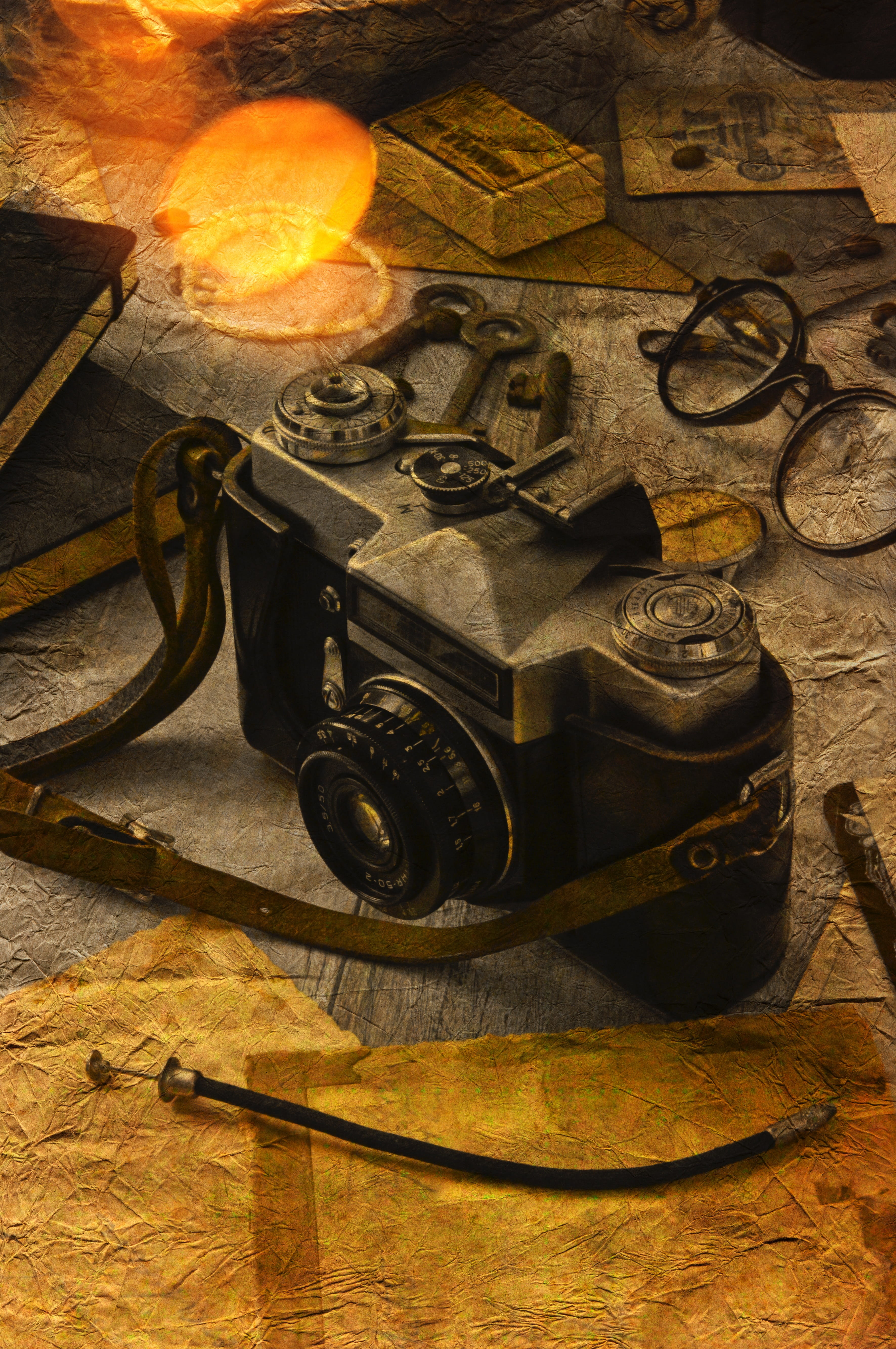 old mood, 5K, fire, indoors, high angle view, lens, analog, nature, antique, rustik, close-up, communication, wood, digital camera, camera, background, Phone HD Wallpaper