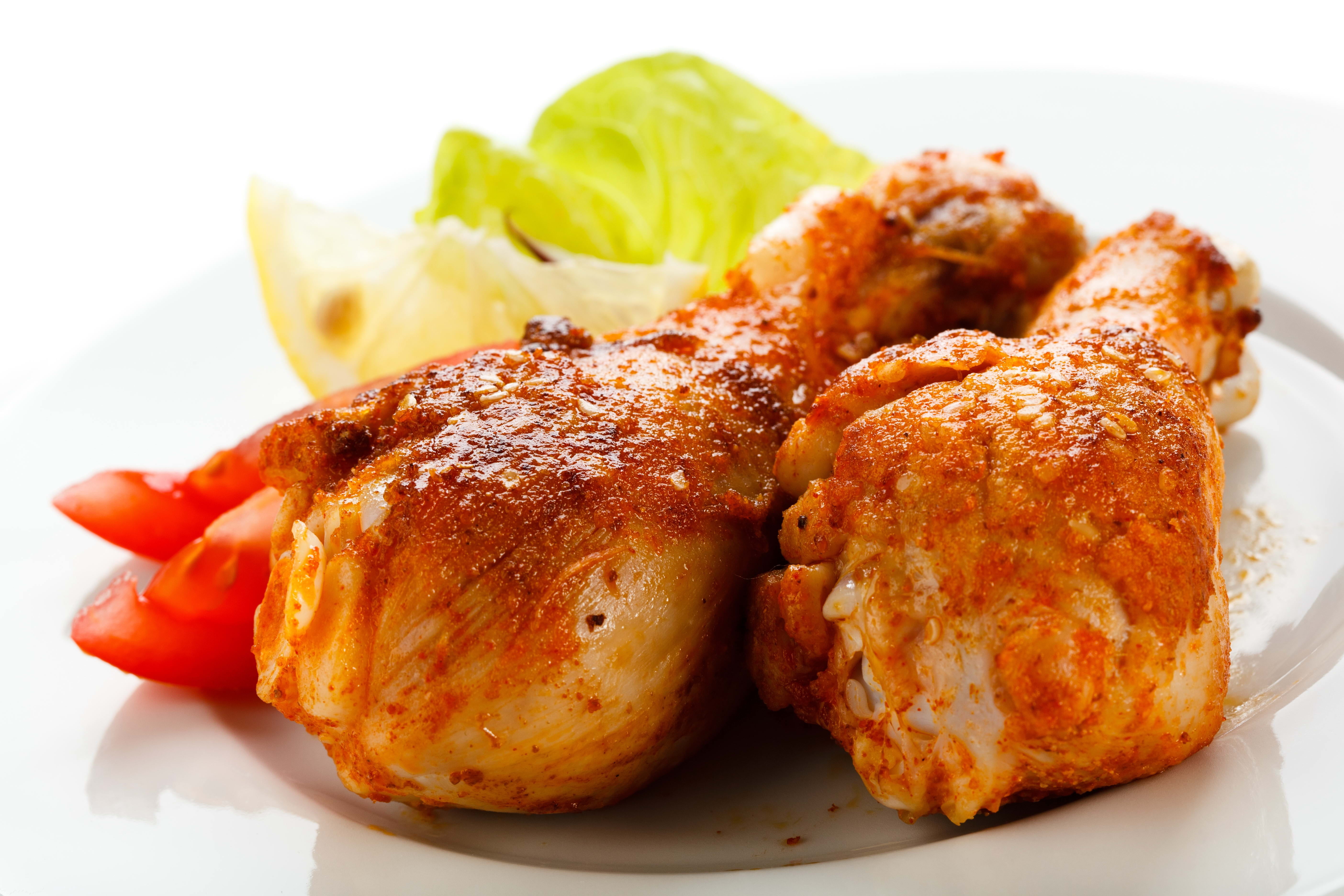 serving size, cooked, chicken Leg, lunch, gourmet, heat - Temperature, food And Drink, fried, spice, chicken, poultry, prepared Potato, savory Sauce, restaurant, HD Wallpaper