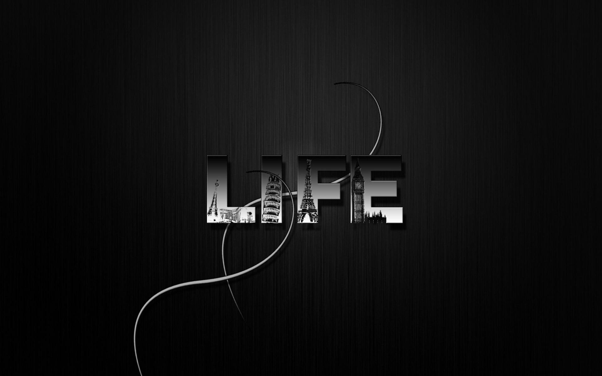 life letters, dark, black, 1080P, life, white, background, HD Wallpaper