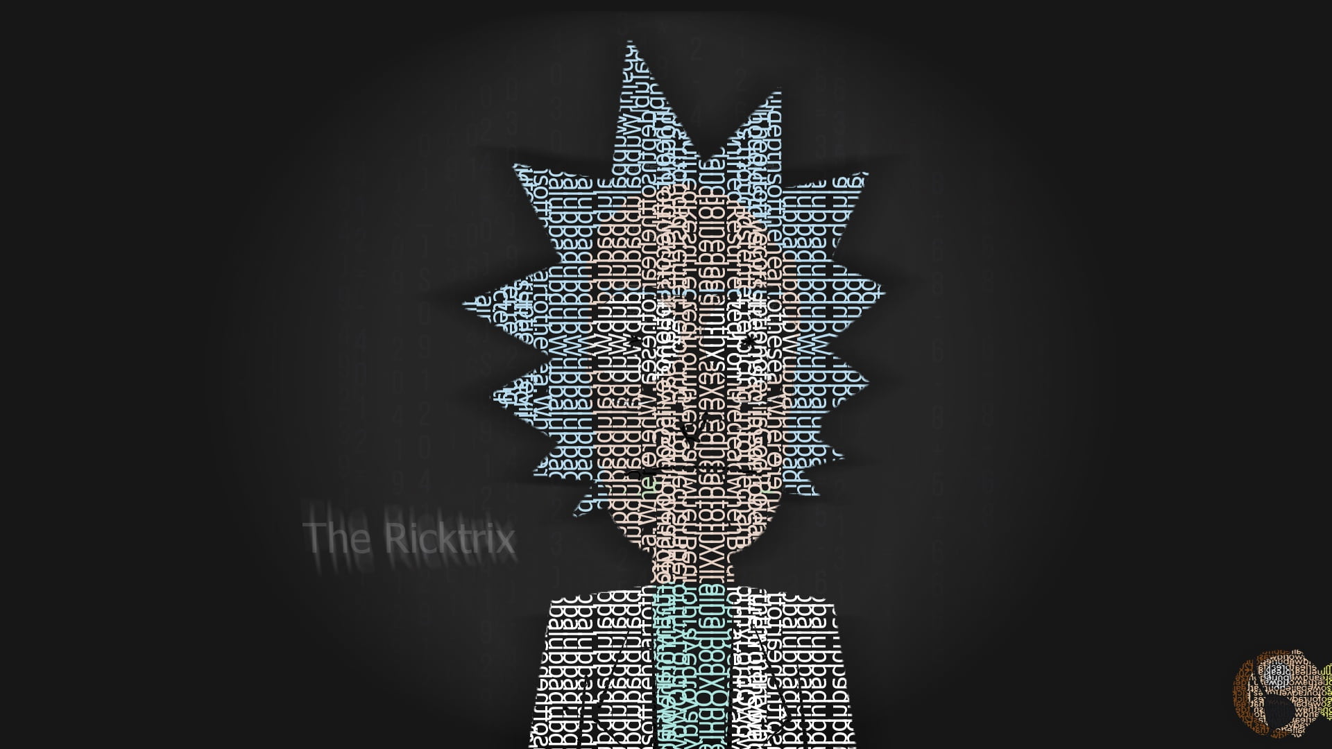 Minimalism, Letters, Rick and Morty, Rick, Rick Sanchez, 1080P, HD Wallpaper