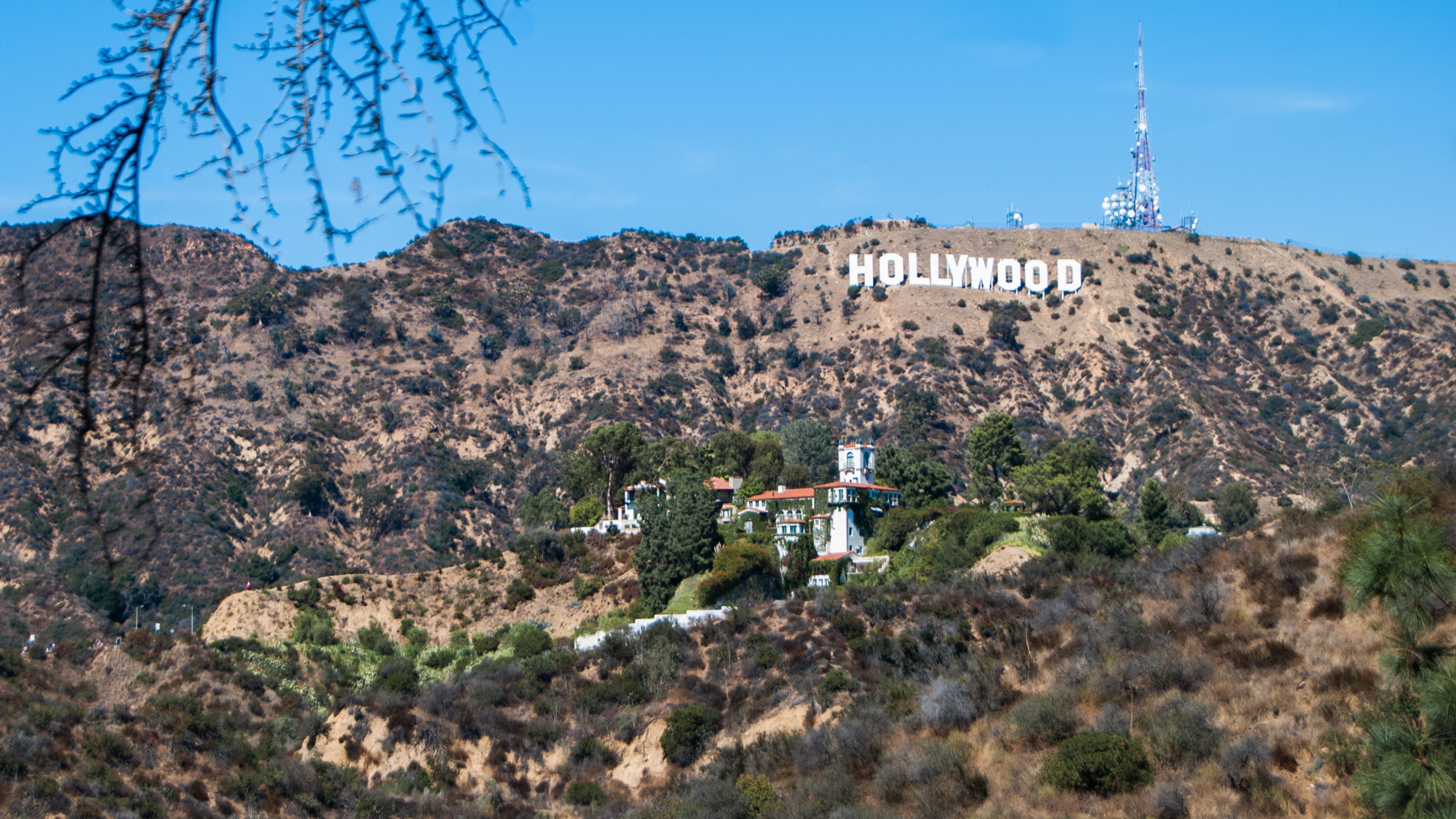 movie, building exterior, sky, los angeles, no people, travel, californie, 2K, built structure, outdoors, building, california, hollywood, sunlight, tower, HD Wallpaper