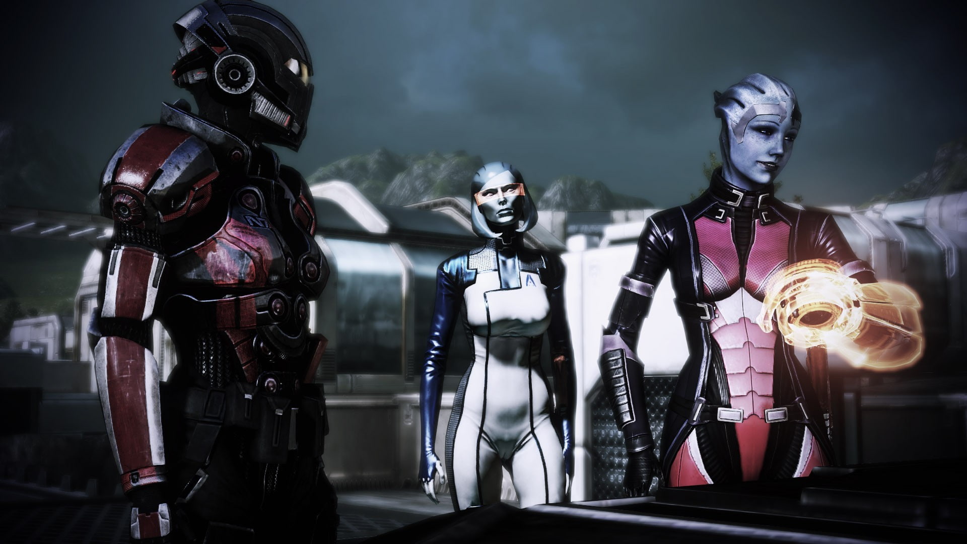video games, 1080P, Commander Shepard, Mass Effect, Liara TSoni, HD Wallpaper