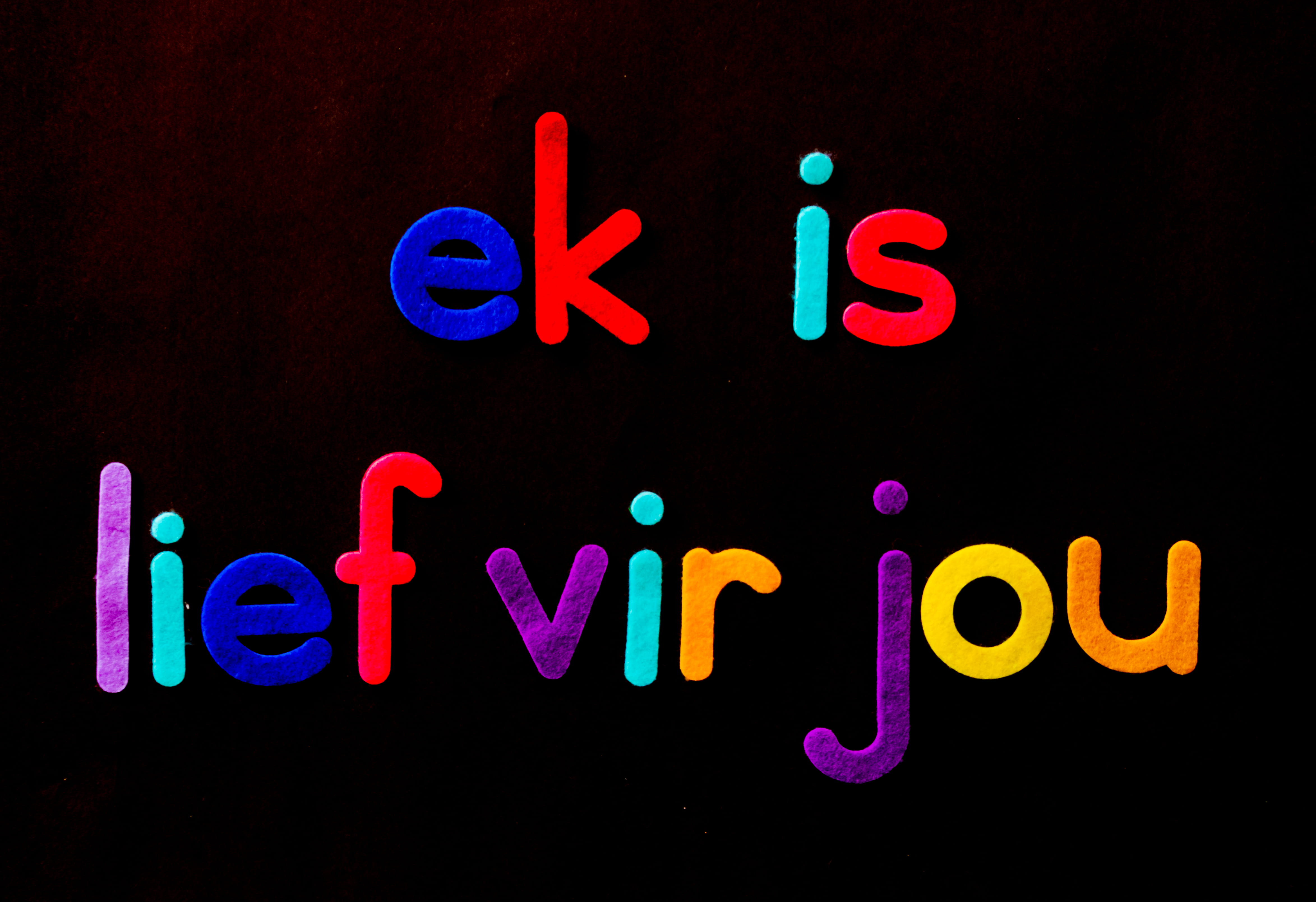 multicolored, dark, capital letter, communication, symbol, kids, multi colored, sign, conceptual, illustration, no people, black, night, words, message, HD Wallpaper