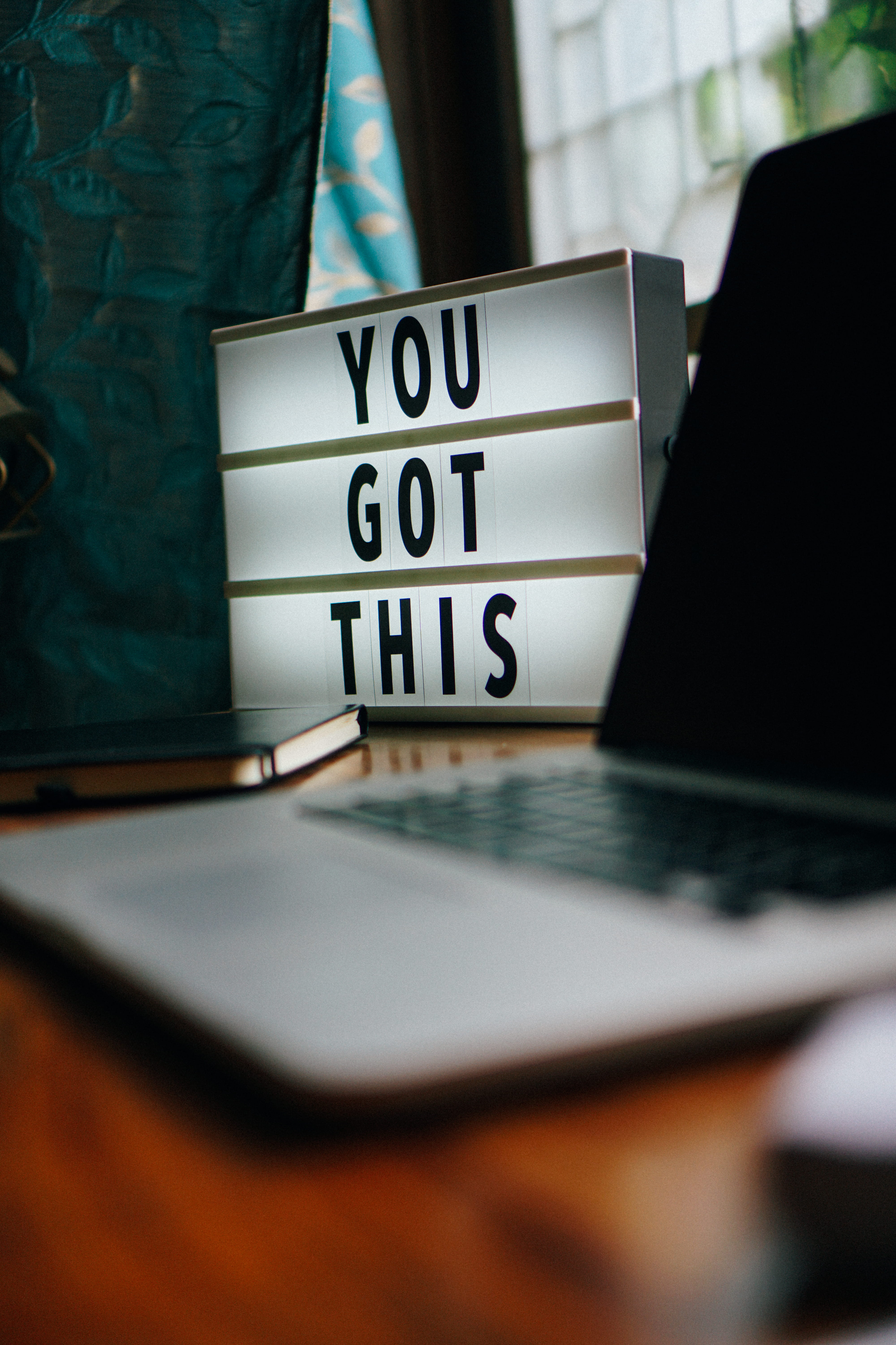 day, words, number, relaxation, display, computer keyboard, laptop, 5K, indoors, furniture, lightbox, motivation, hardware, quote, still life, selective focus, Phone HD Wallpaper