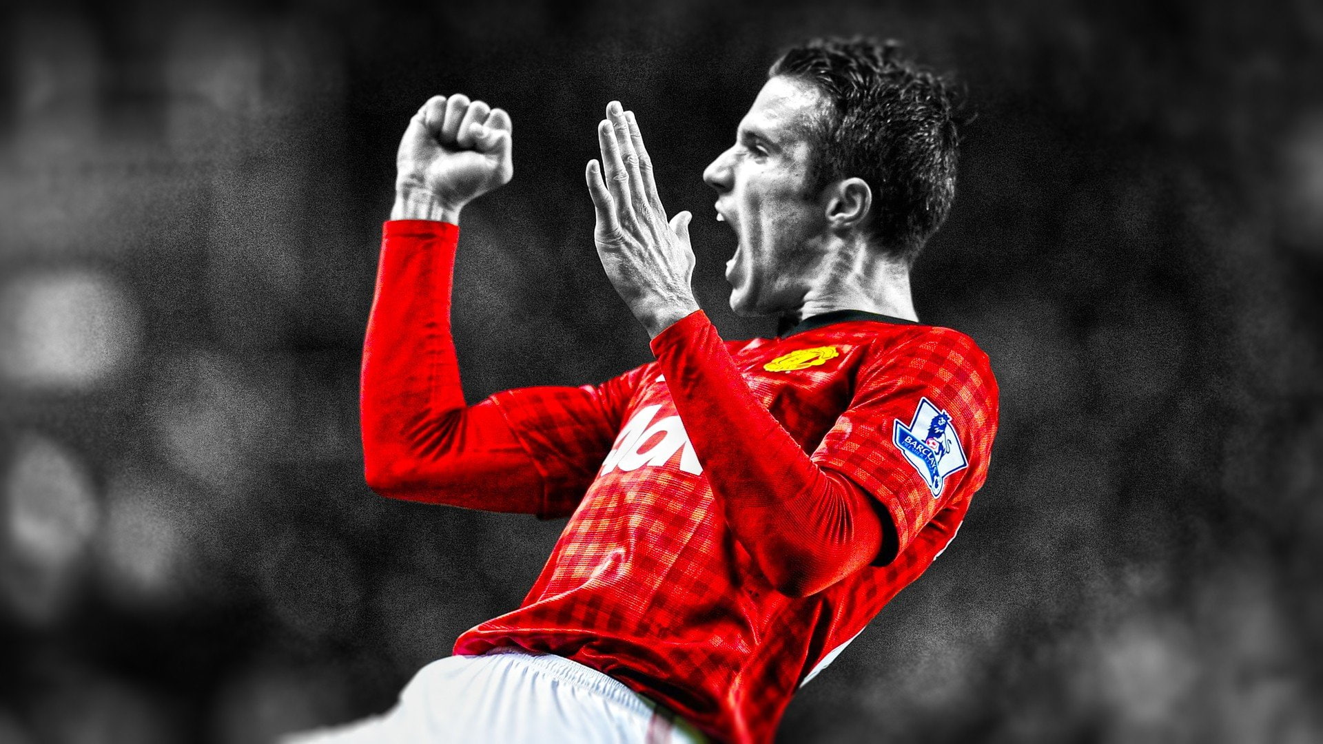 persie, premier, united, manchester, photography, hdr, van, league, rvp, cutout, football, soccer, 1080P, player, robin, HD Wallpaper