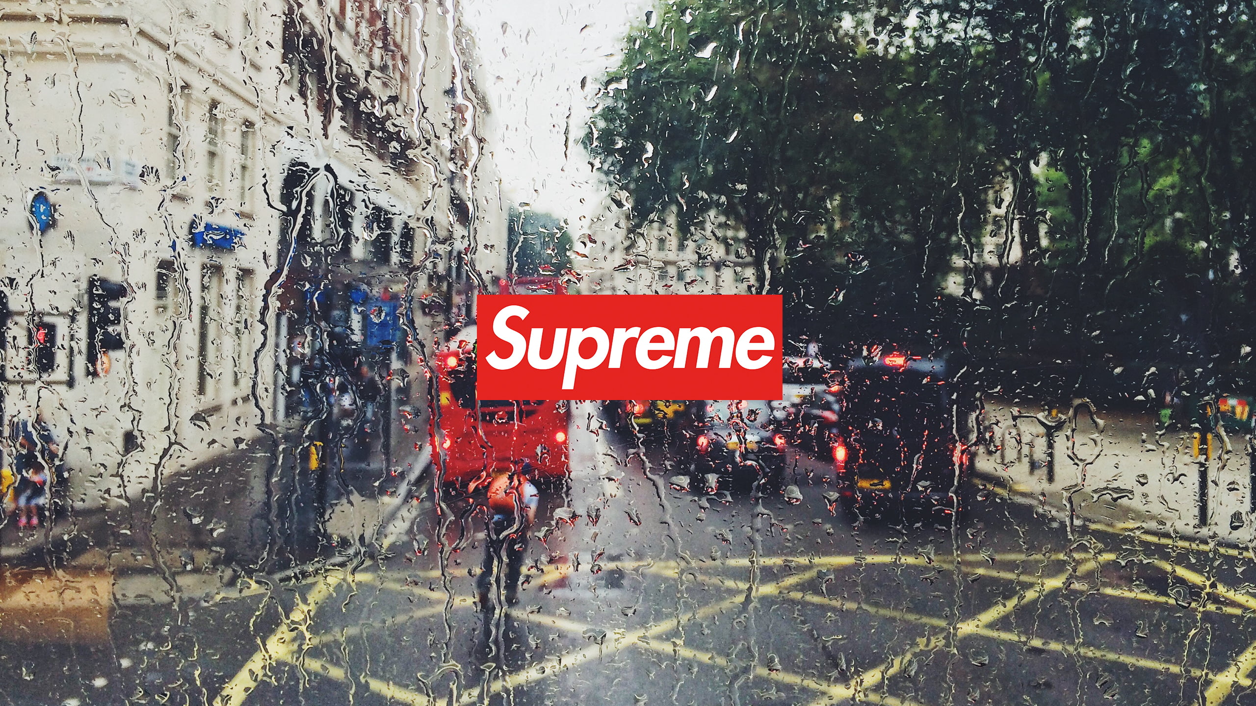 water drops, London, 2K, supreme, HD Wallpaper