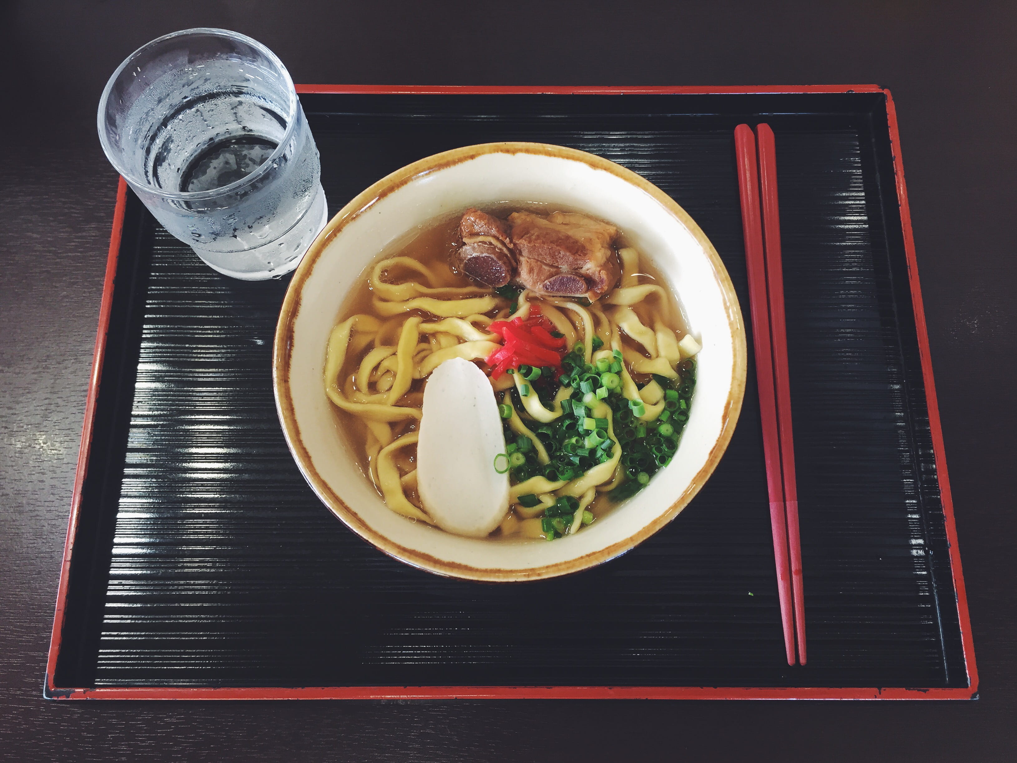 food and drink, pasta, ready-to-eat, glass, still life, food, serving size, tray, chopsticks, 2K, table, japanese, noodle soup, directly above, freshness, HD Wallpaper