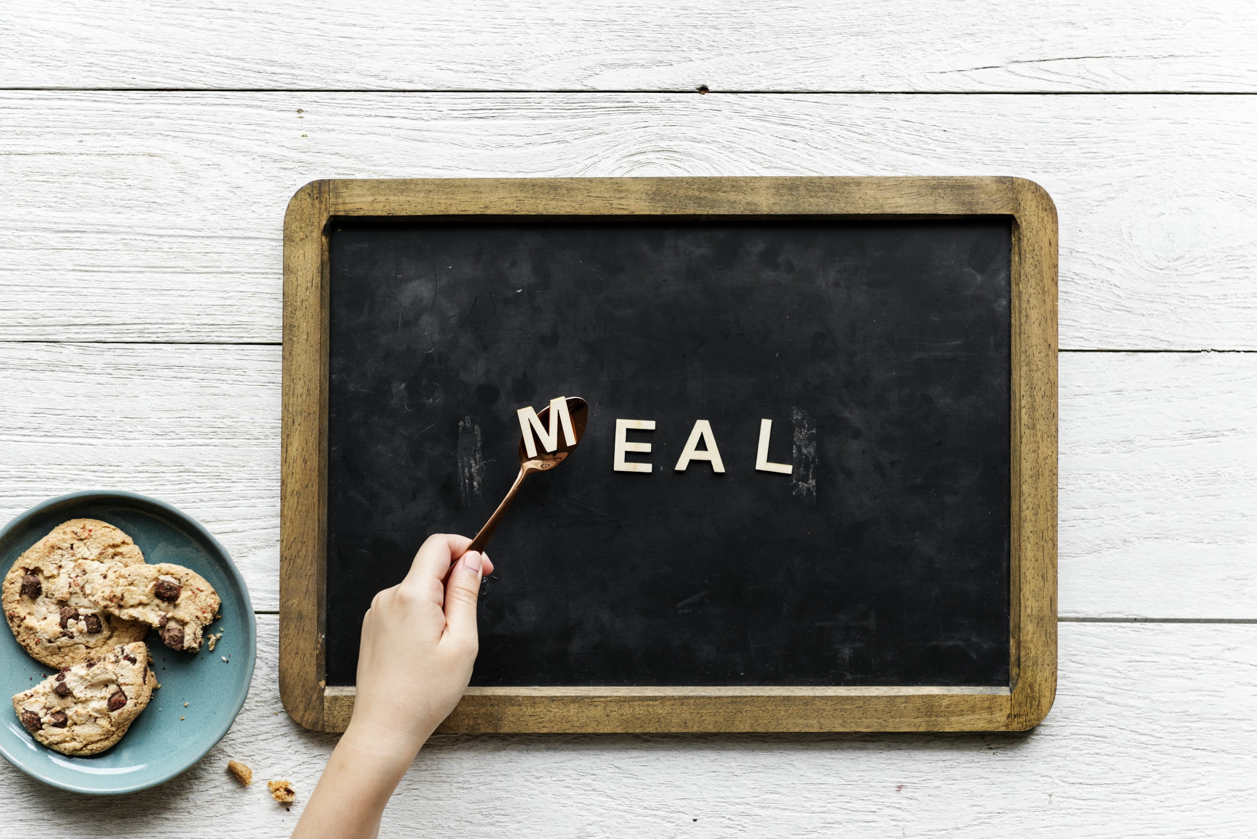 food, alphabet, 1080P, dinner, wooden, letters, holding, writing, lifestyles, human limb, flatlay, flat lay, finger, hand, food and drink, real people, HD Wallpaper