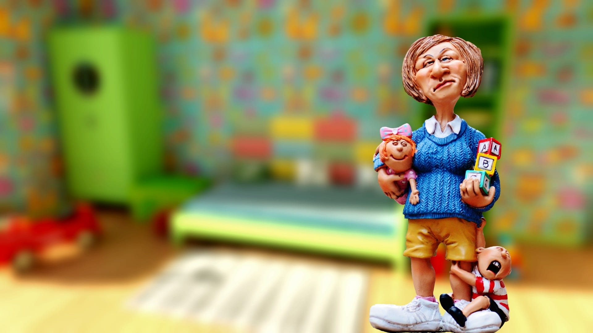 playing, positive emotion, cheerful, sport, table, lifestyles, creativity, cute, happiness, childrens room, offspring, multi colored, smiling, children educator, HD Wallpaper