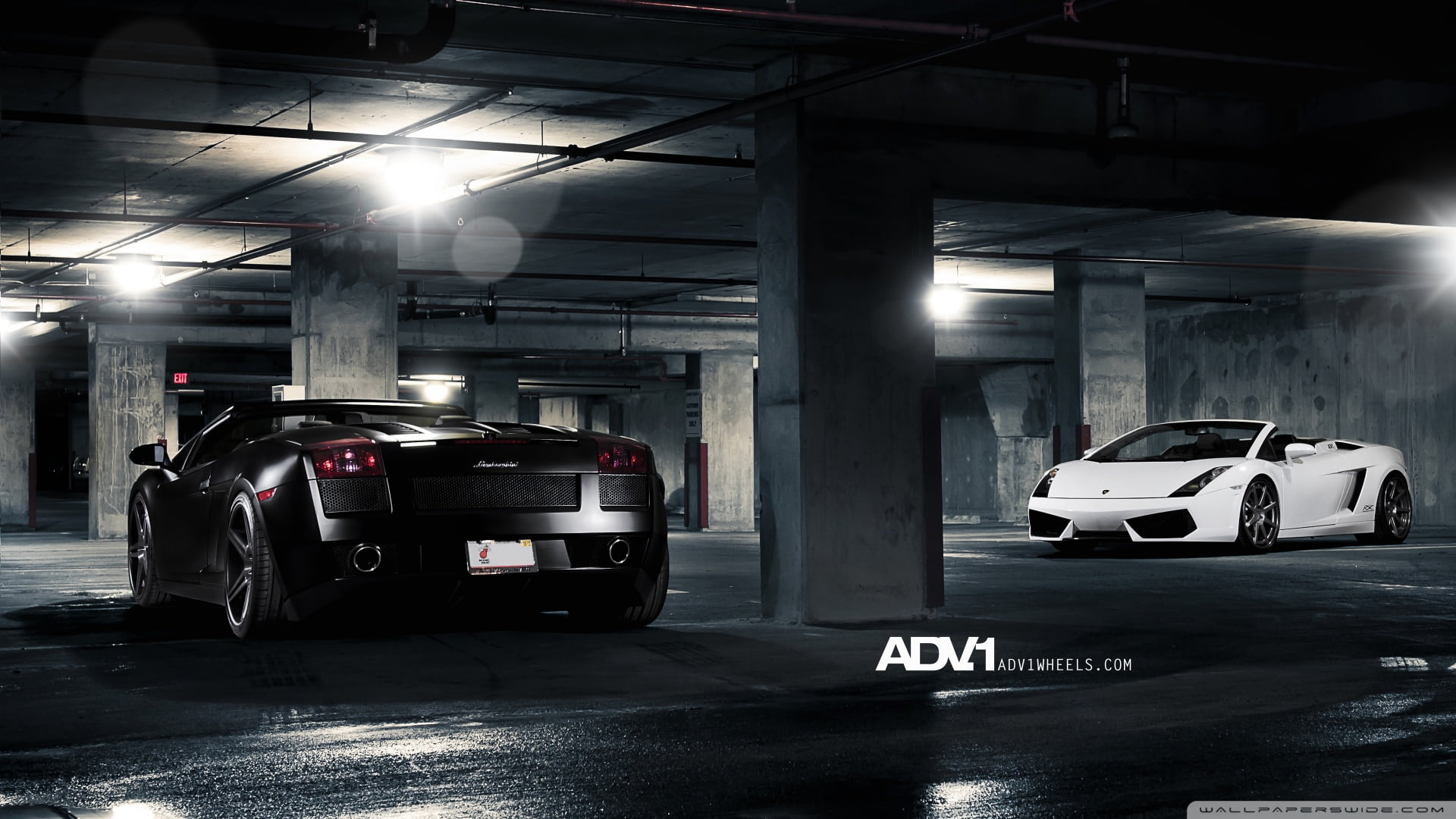 ceiling, land vehicle, parking lot, 1080P, garage, road, lighting equipment, communication, built structure, sign, no people, city, parking garage, motor vehicle, HD Wallpaper