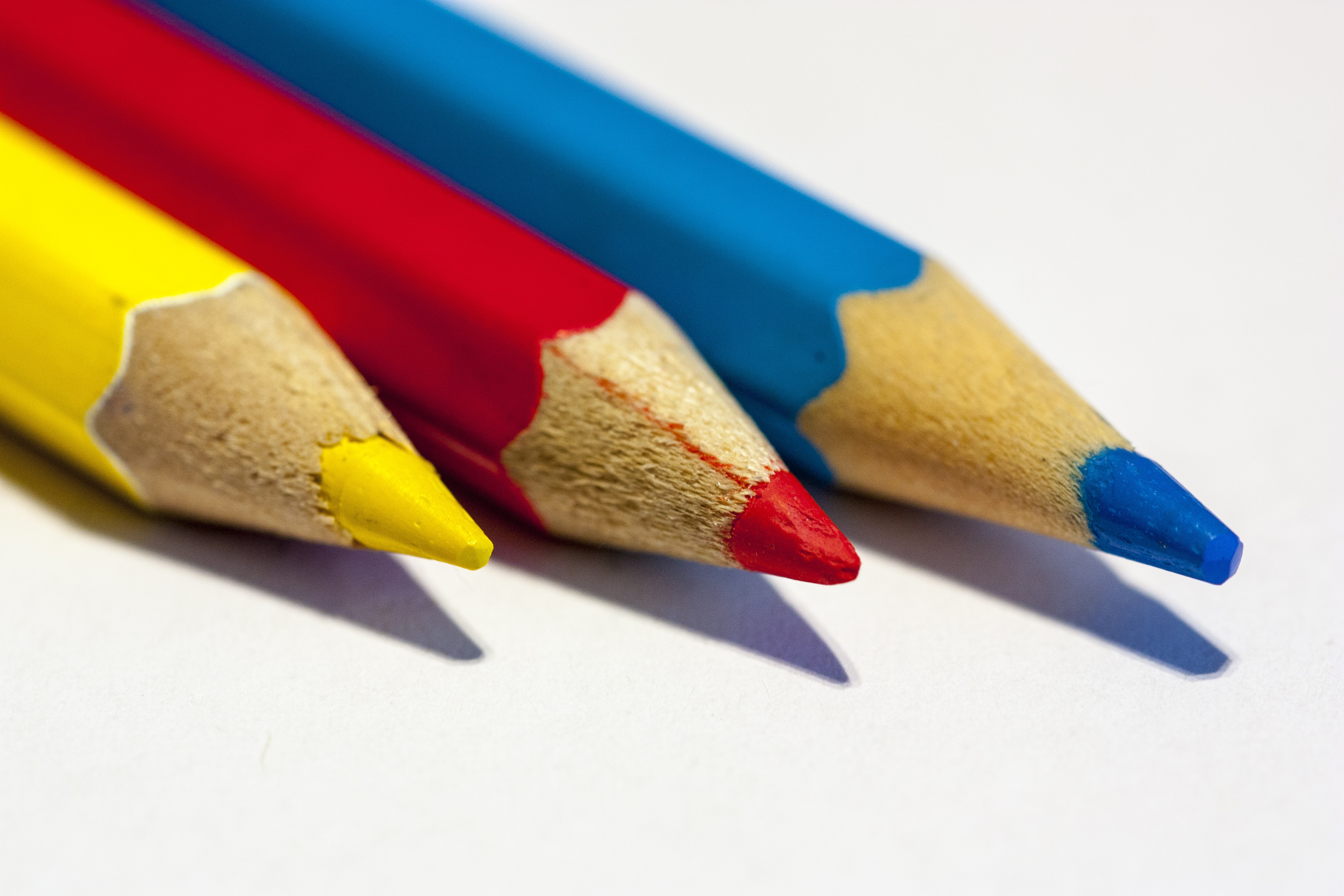 colour pencils, different colored crayons, three, color, red, assorted, pencils, studio shot, art and craft, multi colored, colored pencil, wooden pegs, HD Wallpaper