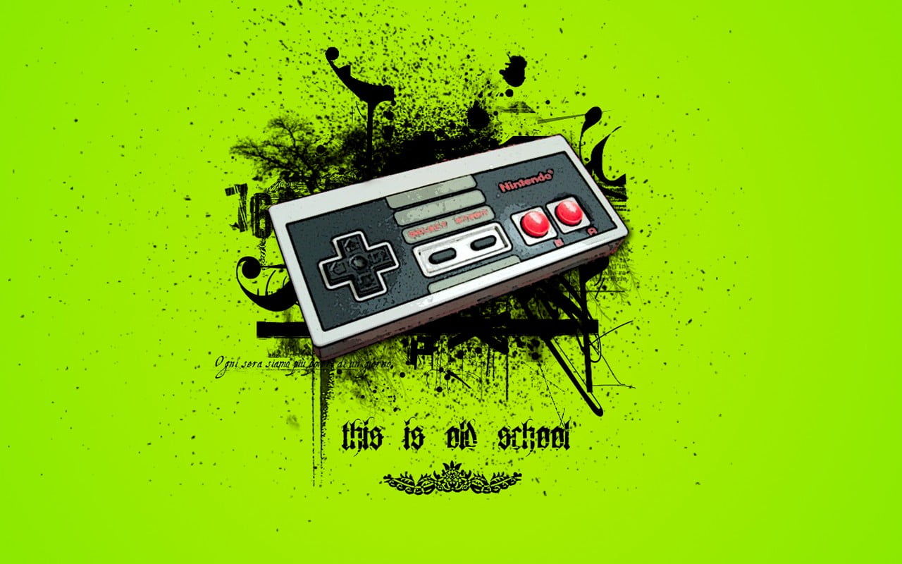 directly above, 720P, creativity, indoors, decline, nes, controller, no people, black, gamers, technology, ruined, still life, gray, western script, messy, HD Wallpaper