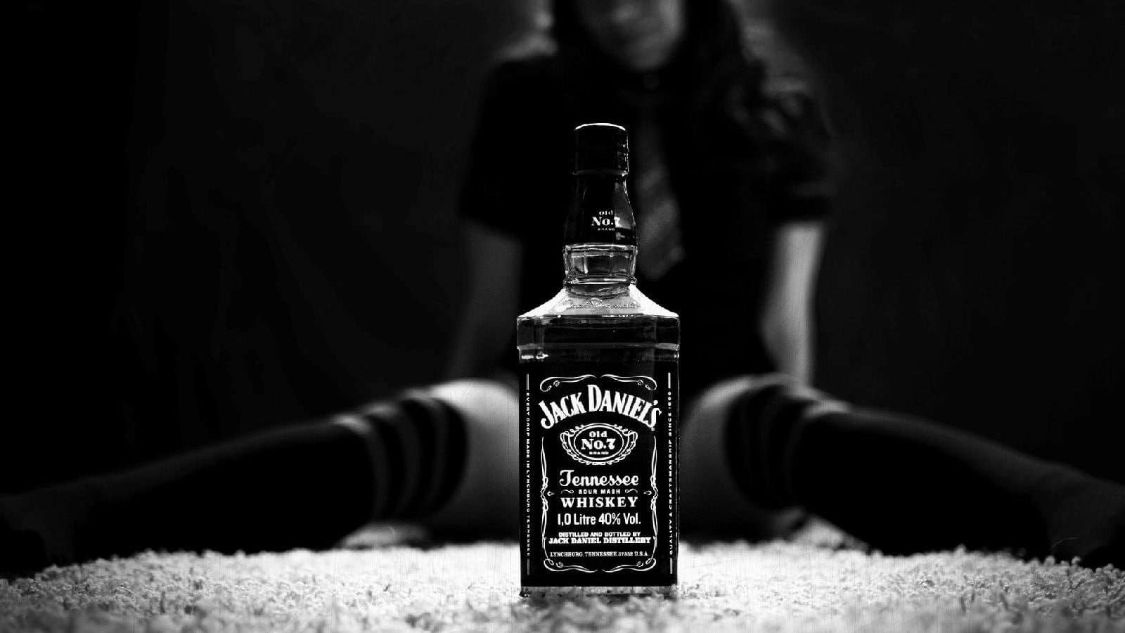 white, Jack Daniels, 720P, black, alcohol, HD Wallpaper