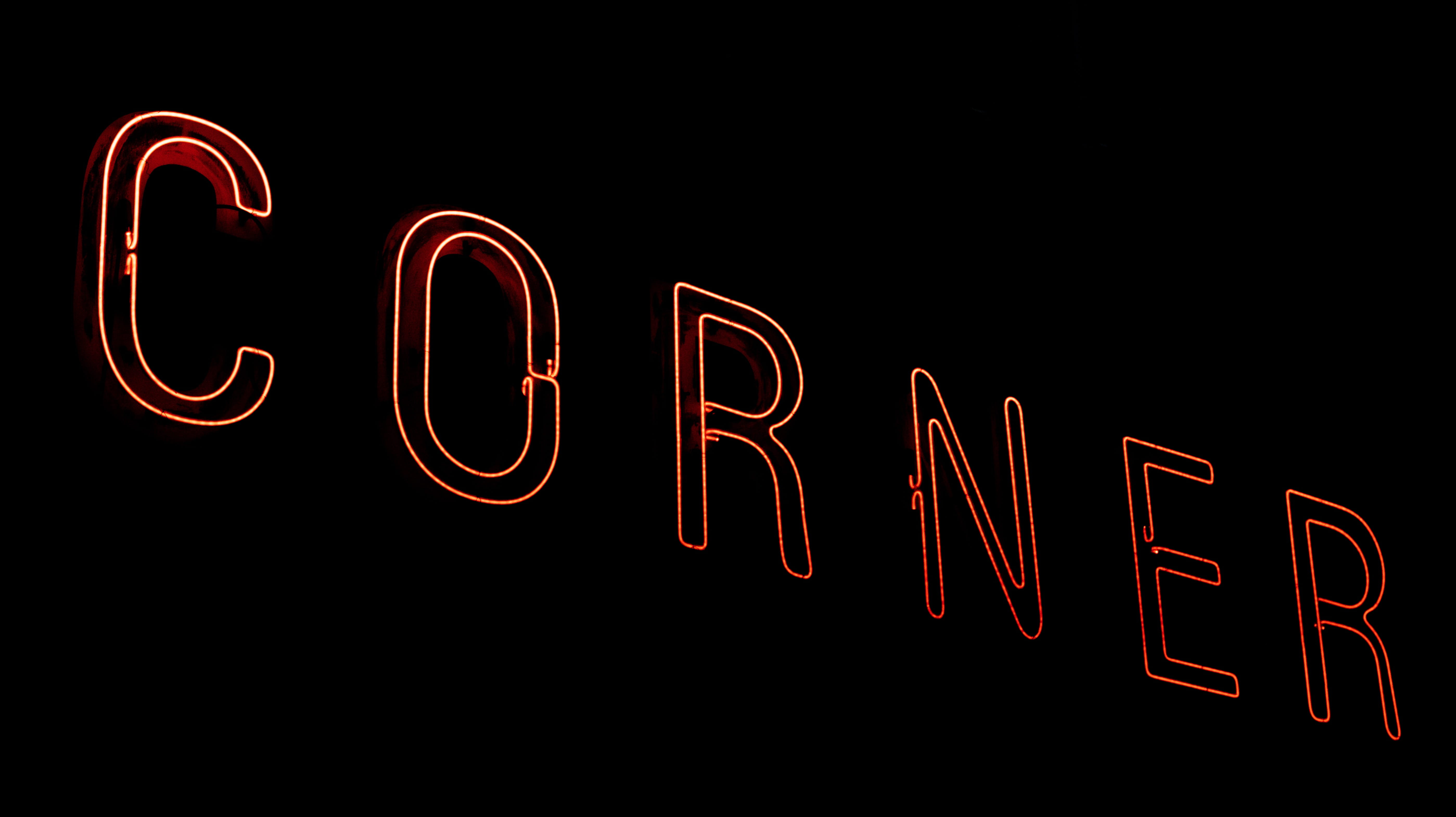celebration, copy space, business, 5K, restaurant, western script, symbol, no people, alphabet, urban, ampersand, indoors, word, black background, glowing, HD Wallpaper