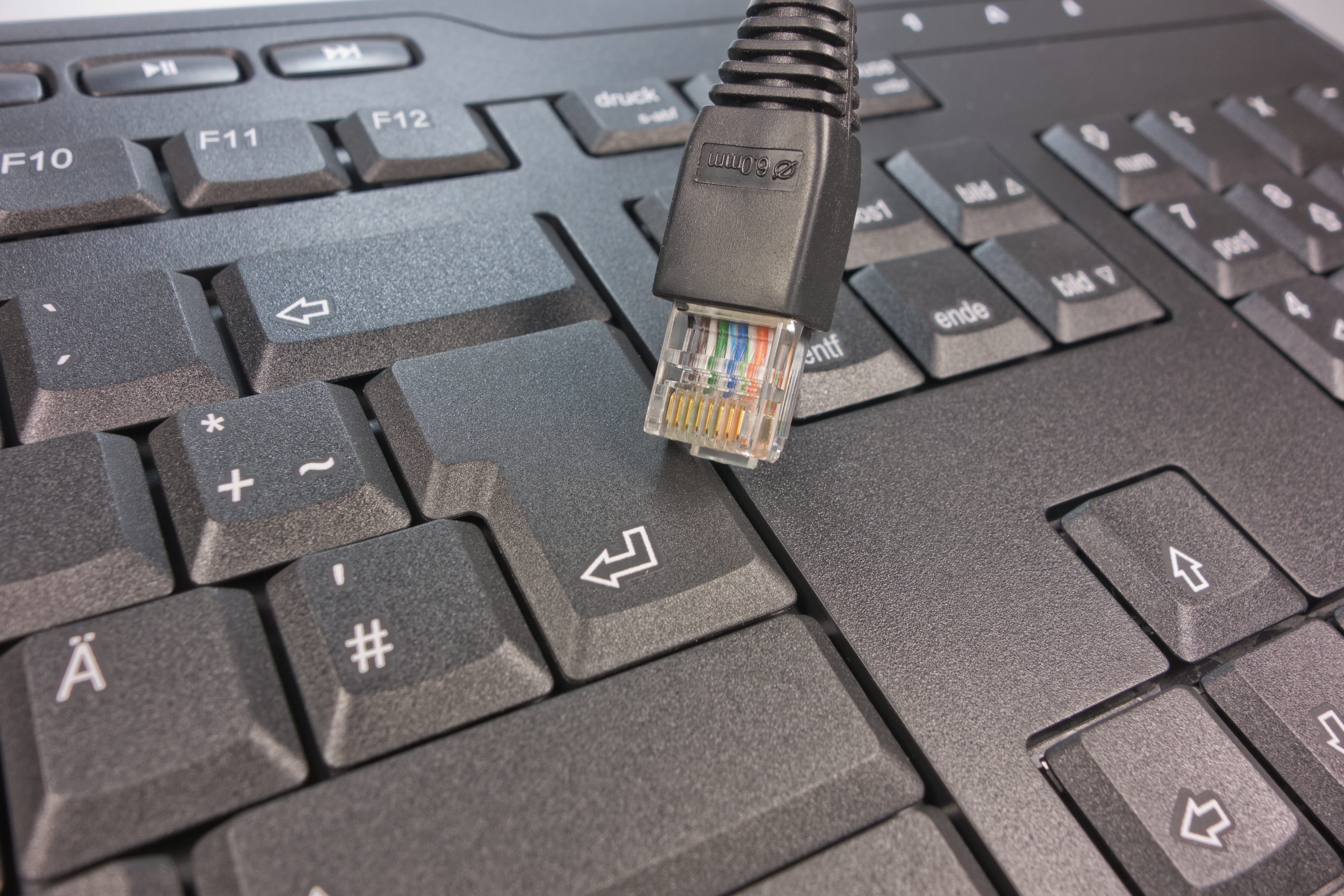 letter, keys, line, patch cable, western script, network, internet, communication, paving stone, data processing, high angle view, cable, black, technology, HD Wallpaper