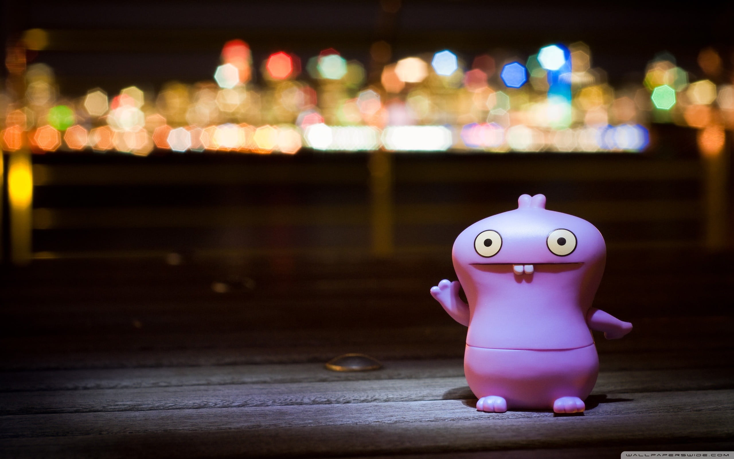 animal, still life, close-up, plastic, no people, pink color, toys, figurine, focus on foreground, table, single object, wood - material, character, night, HD Wallpaper